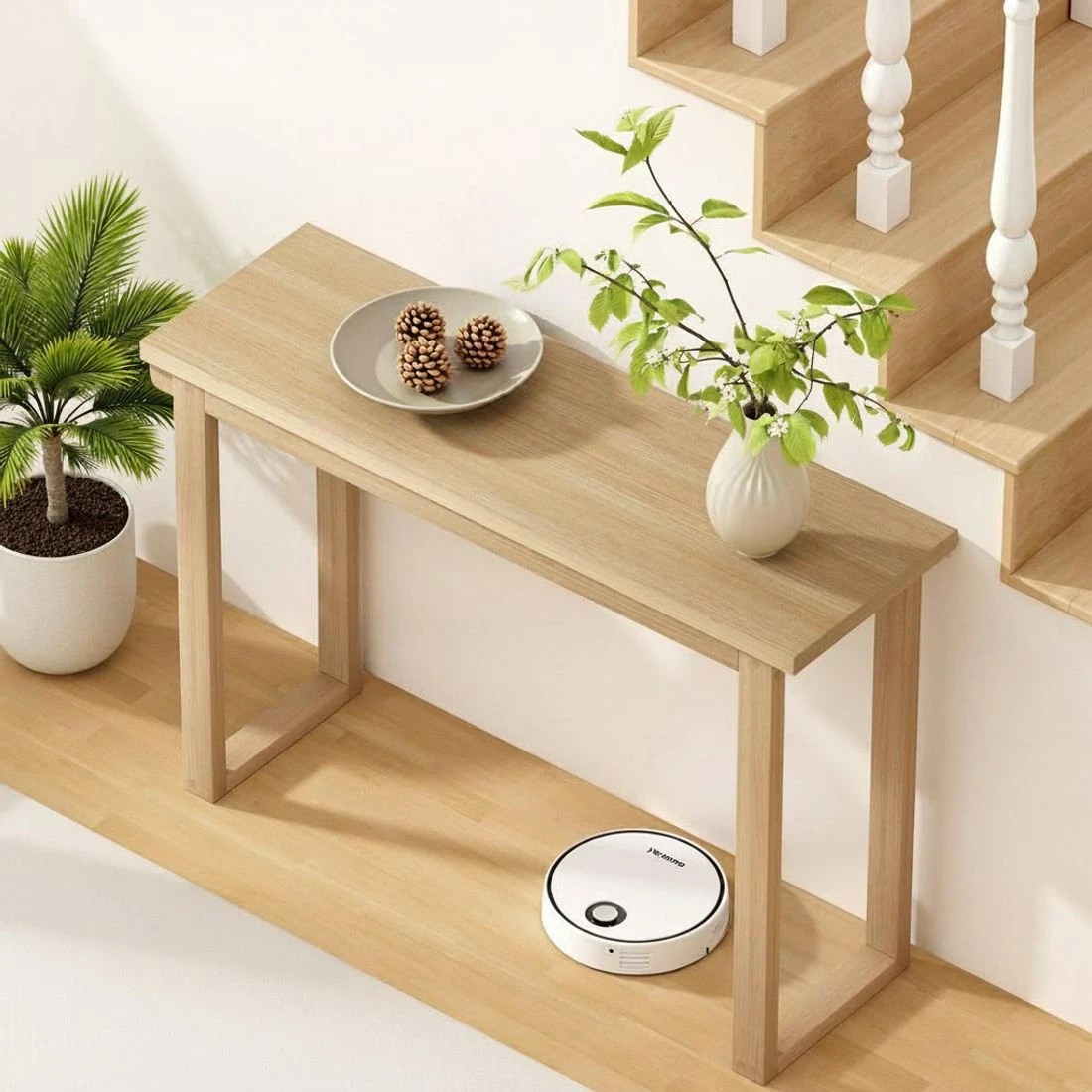 4 Artiss Console Table 110CM - Natural, 4 of 7