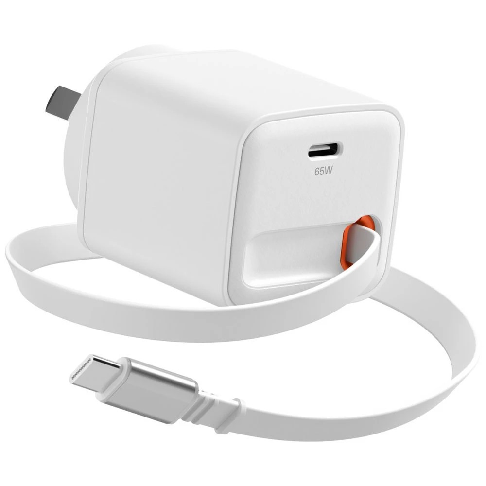 1 Cygnett PowerPlus Retractable USB-C Wall Charger 65w, 1 of 6