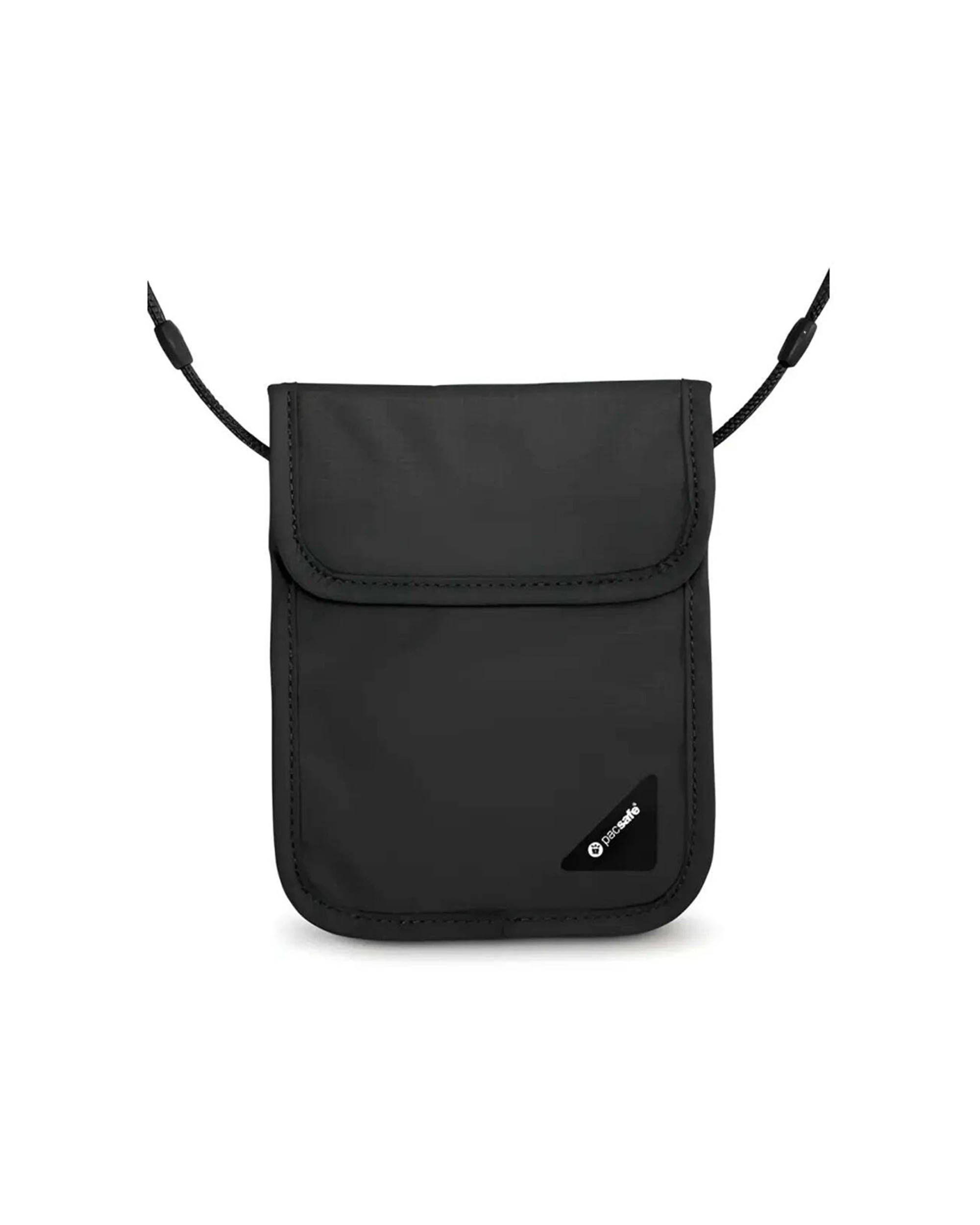 1 Pacsafe Coversafe X75 RFID Blocking Neck Pouch Slashguard Strap Adjustable Security - Black, 1 of 1