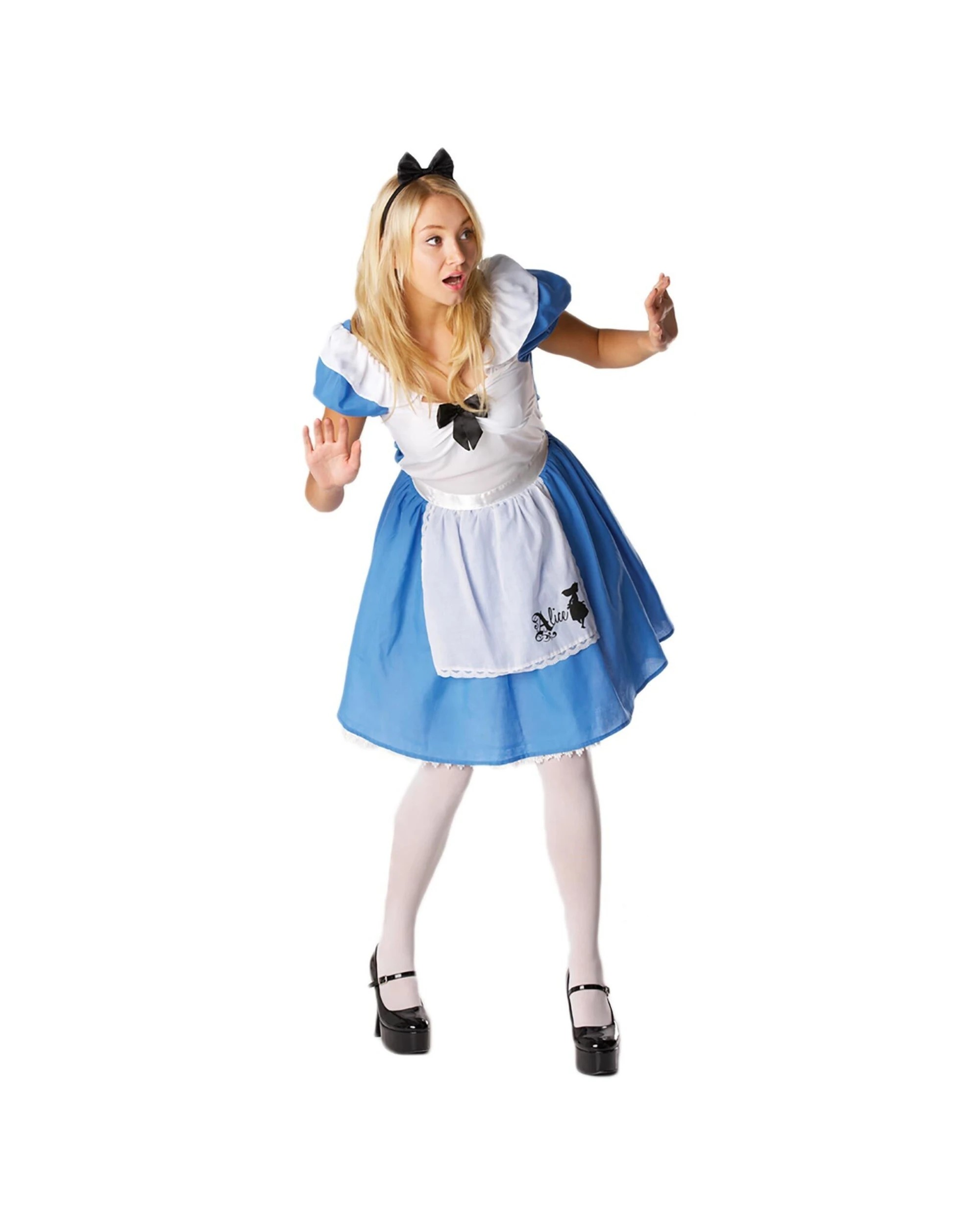 1 Rubies Alice In Wonderland Womens Dress Up Costume Size S - Blue, 1 of 3