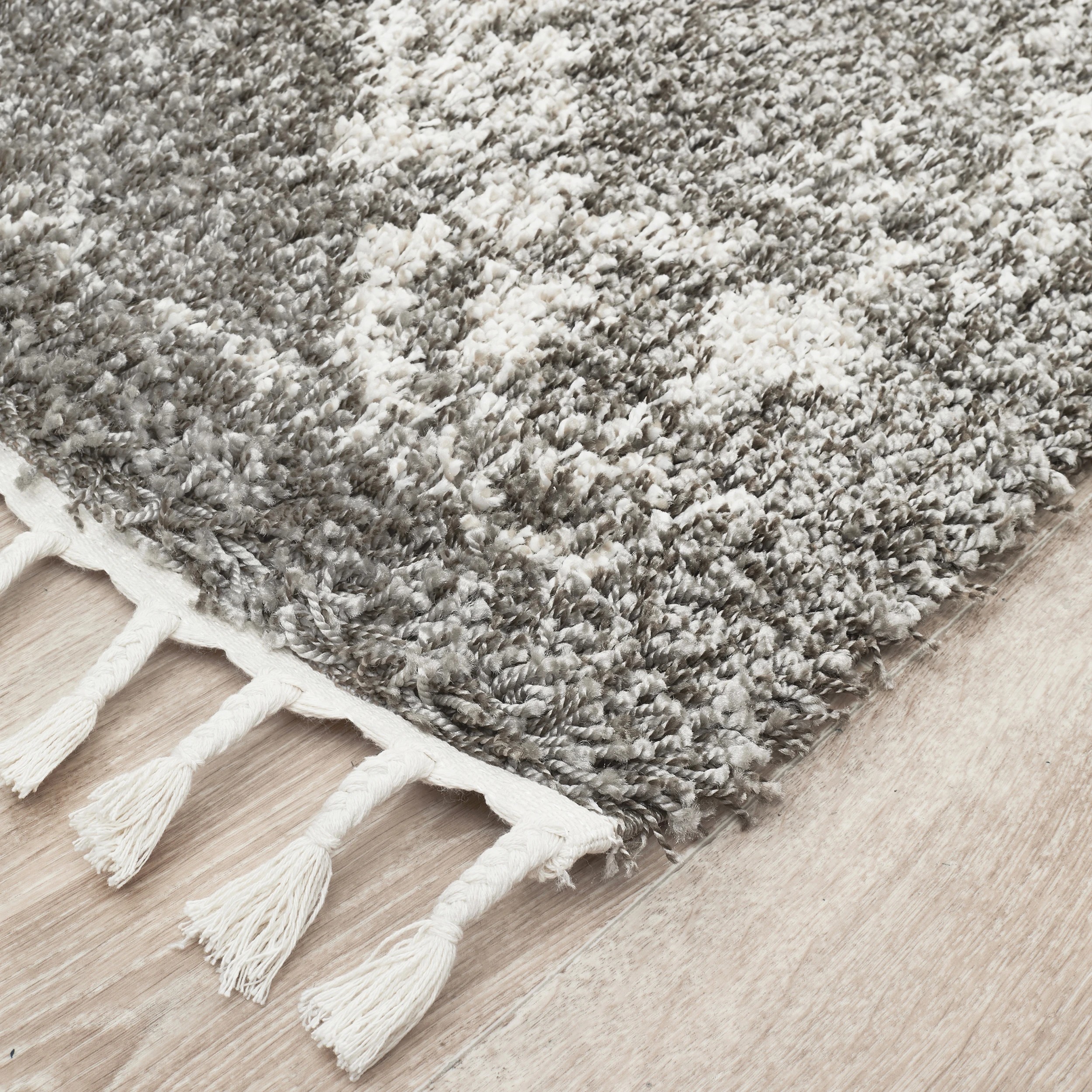 3 Common Ground Rugs Amber 33 170x120cm - Small Shag Rug - Silver, 3 of 6