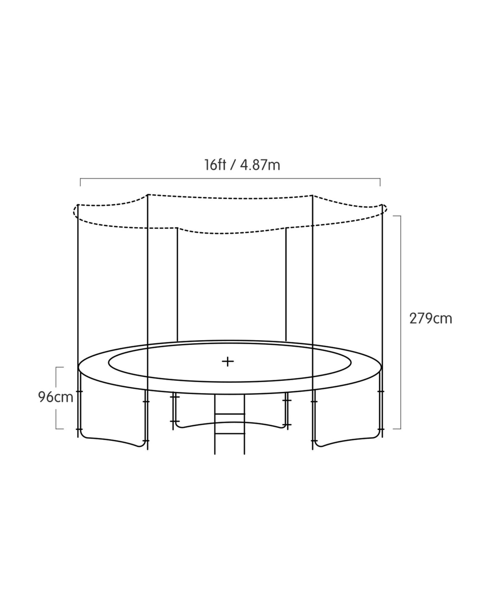 2 Kahuna Blizzard 16 ft Trampoline with Net, 2 of 4