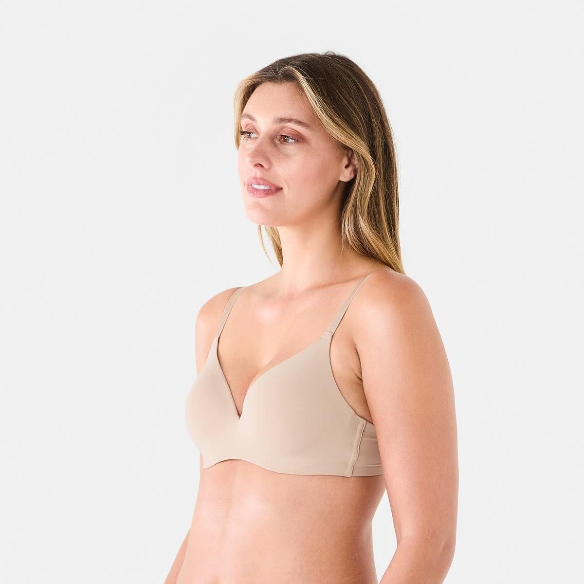 2 Hidden Underwire T-Shirt Bra LIGHT FAWN, 2 of 6