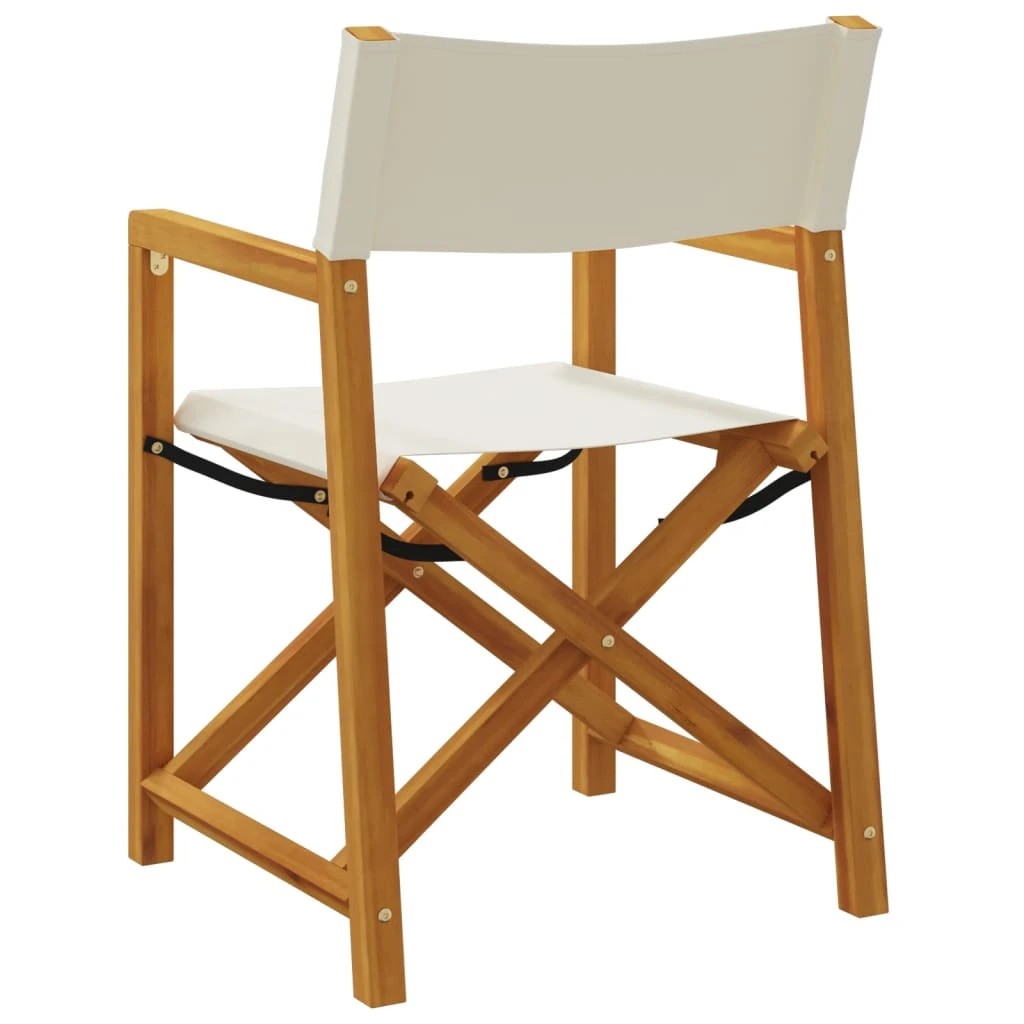 5 vidaXL folding director chair Foldable - Beige, 5 of 8