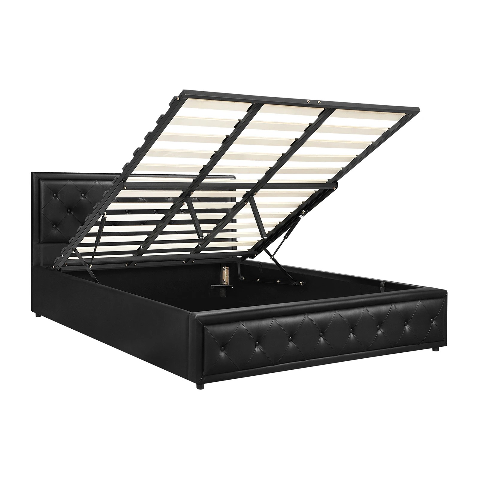 7 Oikiture King Bed Frame Gas Lift Base With Storage Enzo
 - Black, 7 of 10