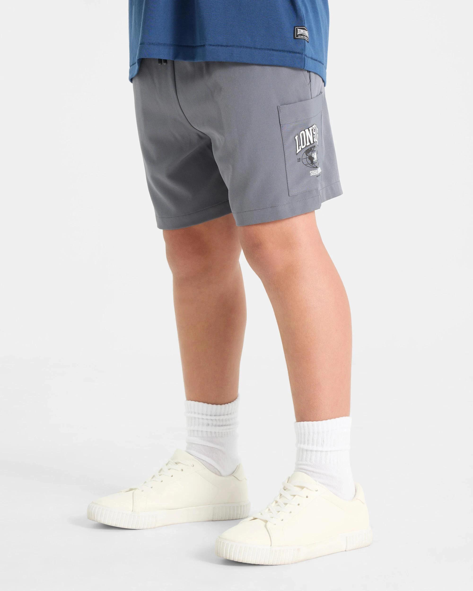 3 Lonsdale London Cargo Shorts SLATE GREY, 3 of 5