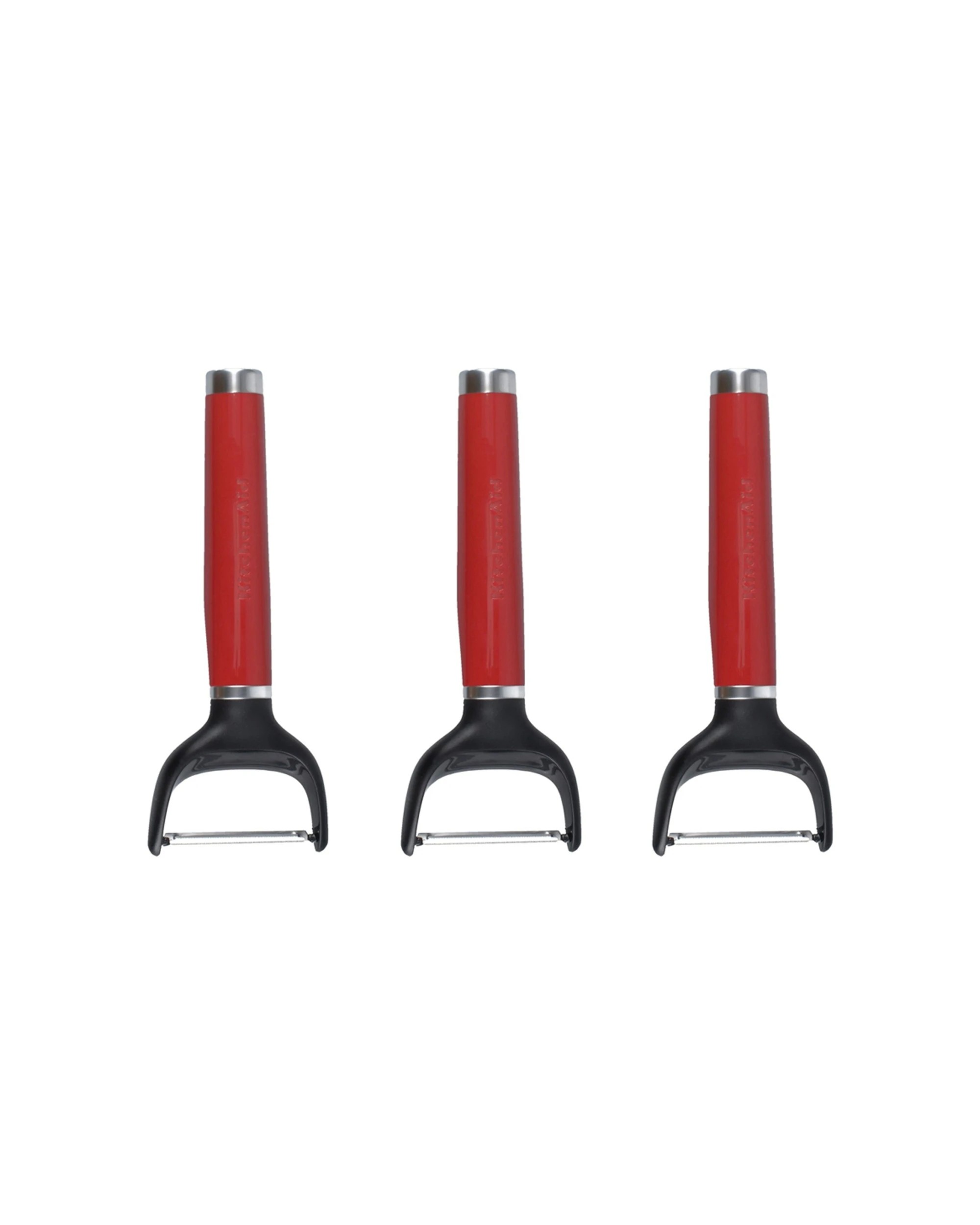 1 KitchenAid 3pk Stainless Steel Y-Peeler Kitchen Cooking Utensil - Red, 1 of 3