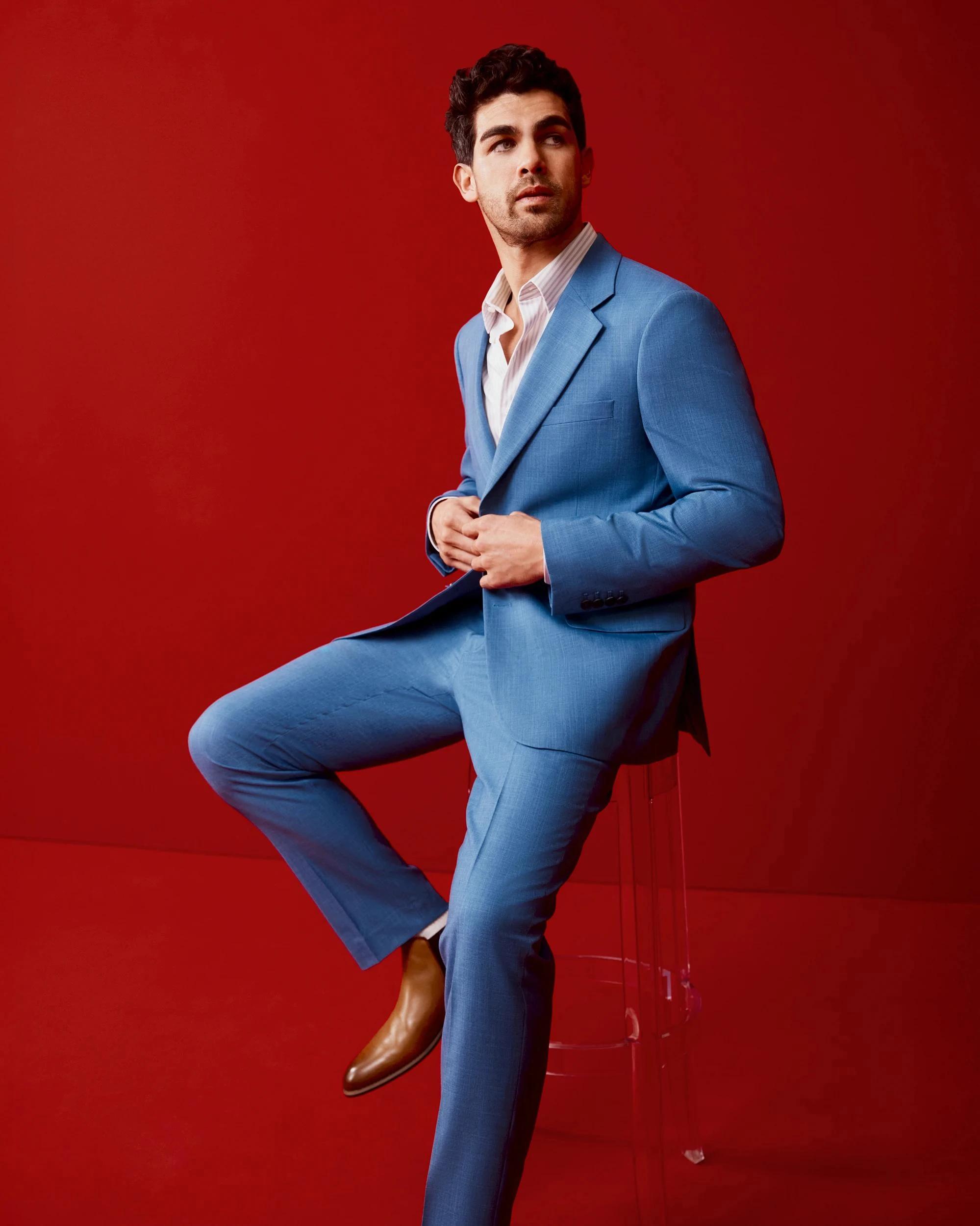 1 Tailored Suit Trouser - Preview BLUE, 1 of 8