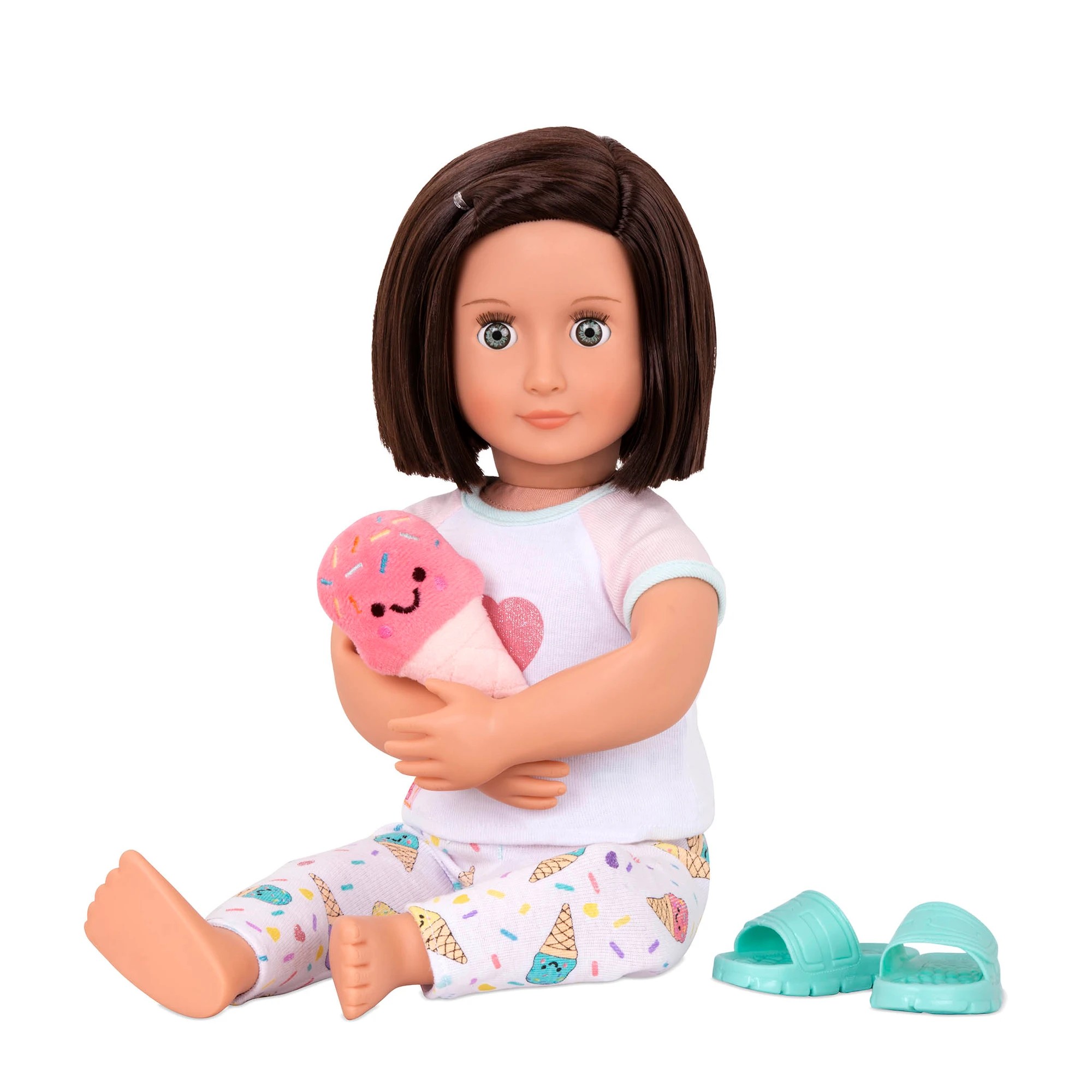 3 Our Generation Doll Outfit - Deluxe Ice - Cream Pyjama - Pink, 3 of 4