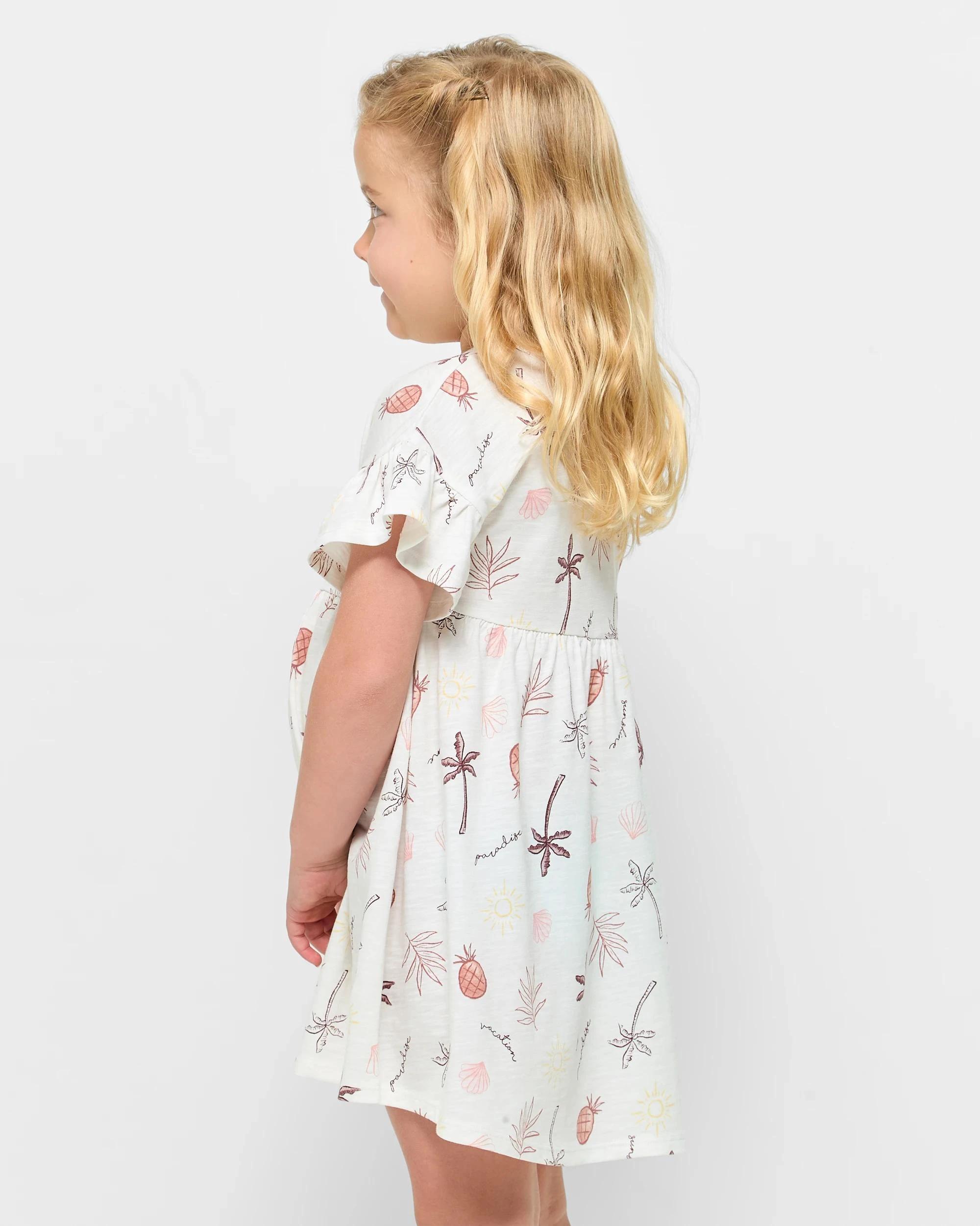 3 Target Australian Cotton Print Dress WHITE VACATION, 3 of 5