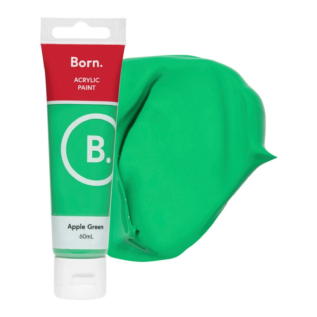 1 Born Acrylic Paint 60mL Apple Green, 1 of 3