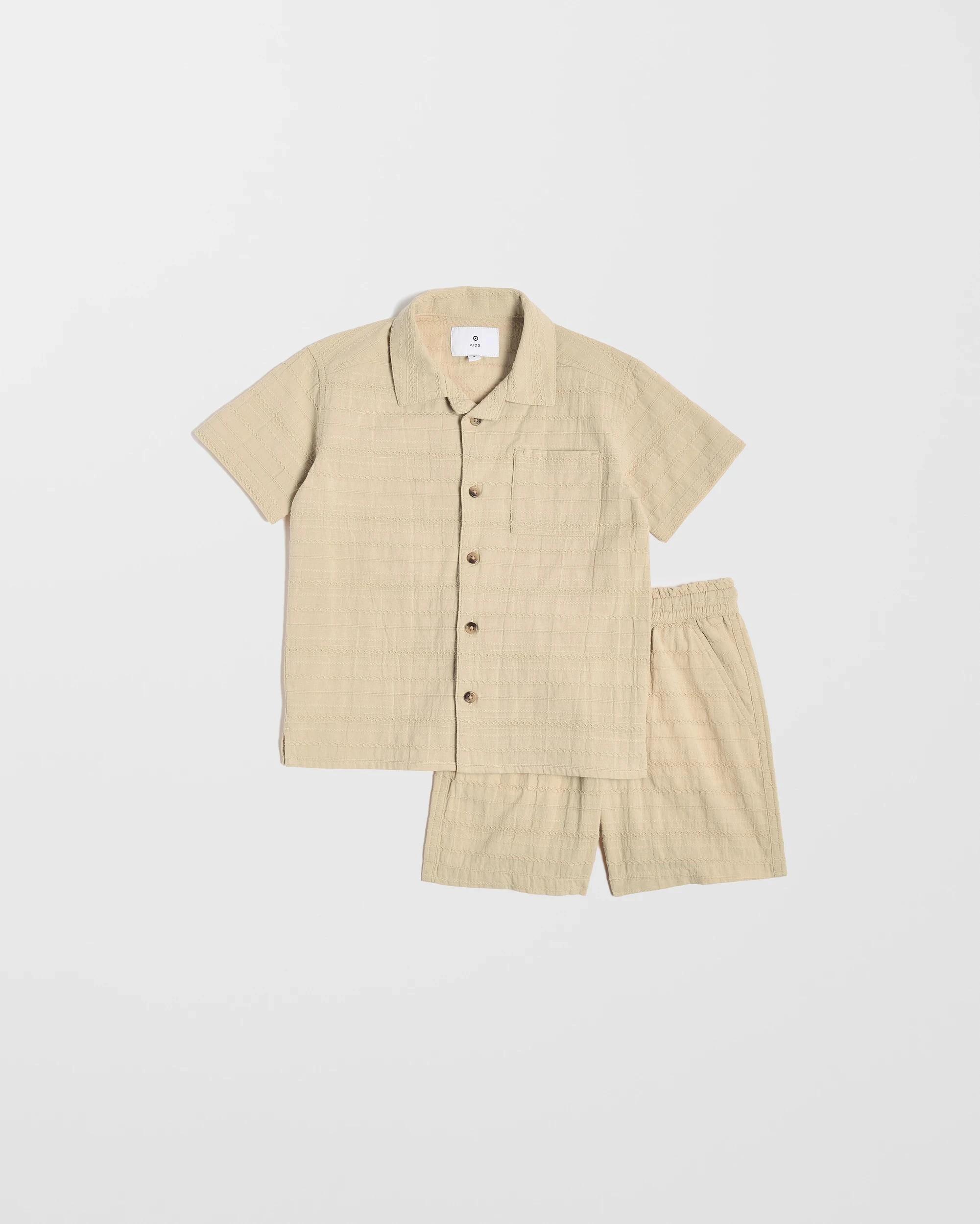 5 Target Australian Cotton Rich Shirt and Shorts 2 Piece Set NEUTRAL, 5 of 7