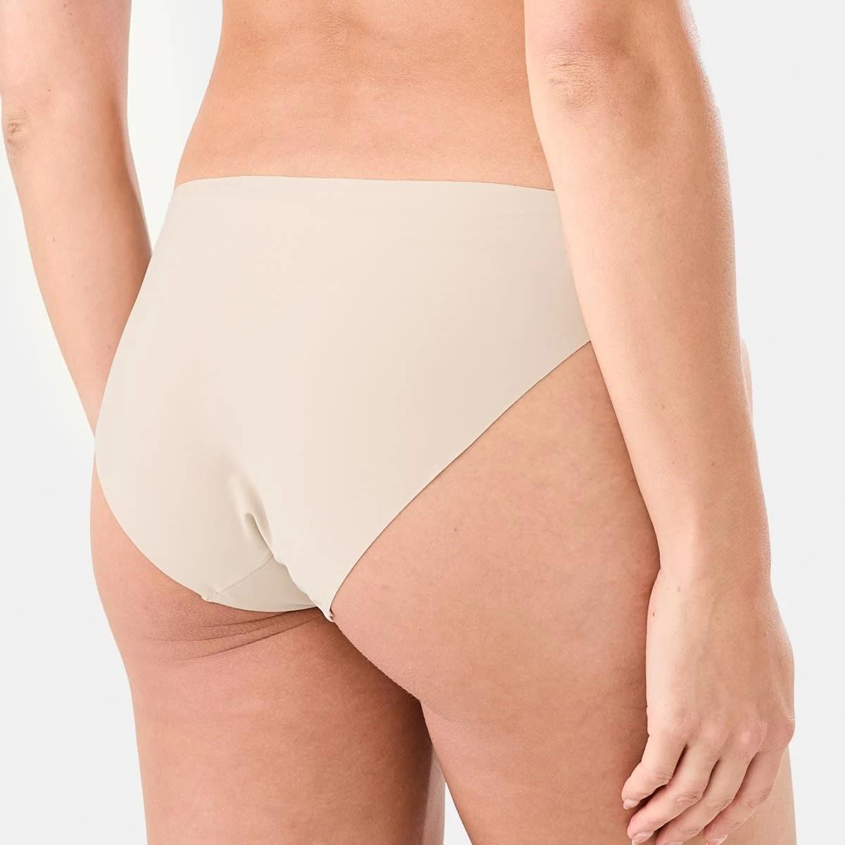 3 3 Pack No Show Bikini Briefs ALMOND, 3 of 6