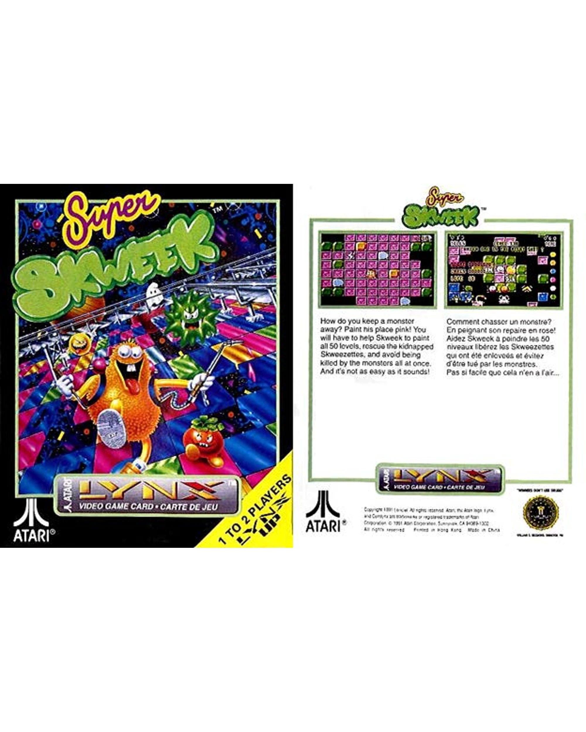 2 Super Sqweek - Atari Lynx, 2 of 2