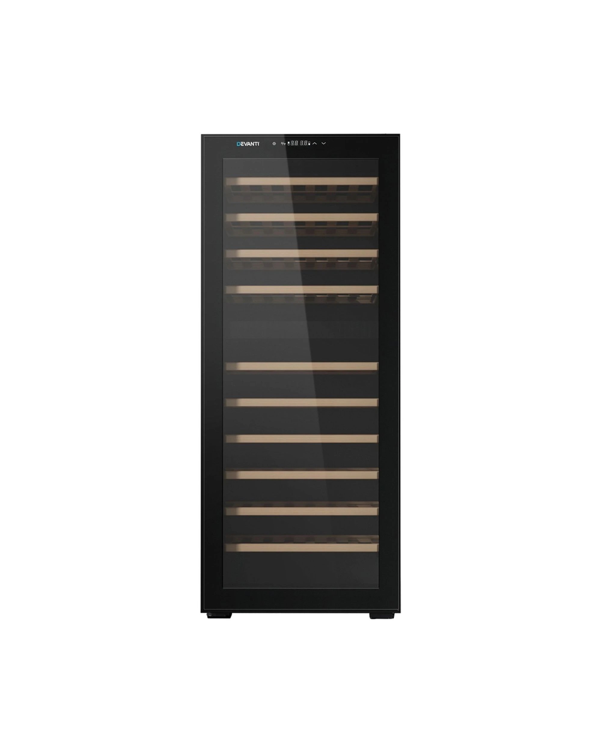 3 Devanti Wine Fridge Cooler Compressor Dual Zone 80 Bottles - Black, 3 of 7