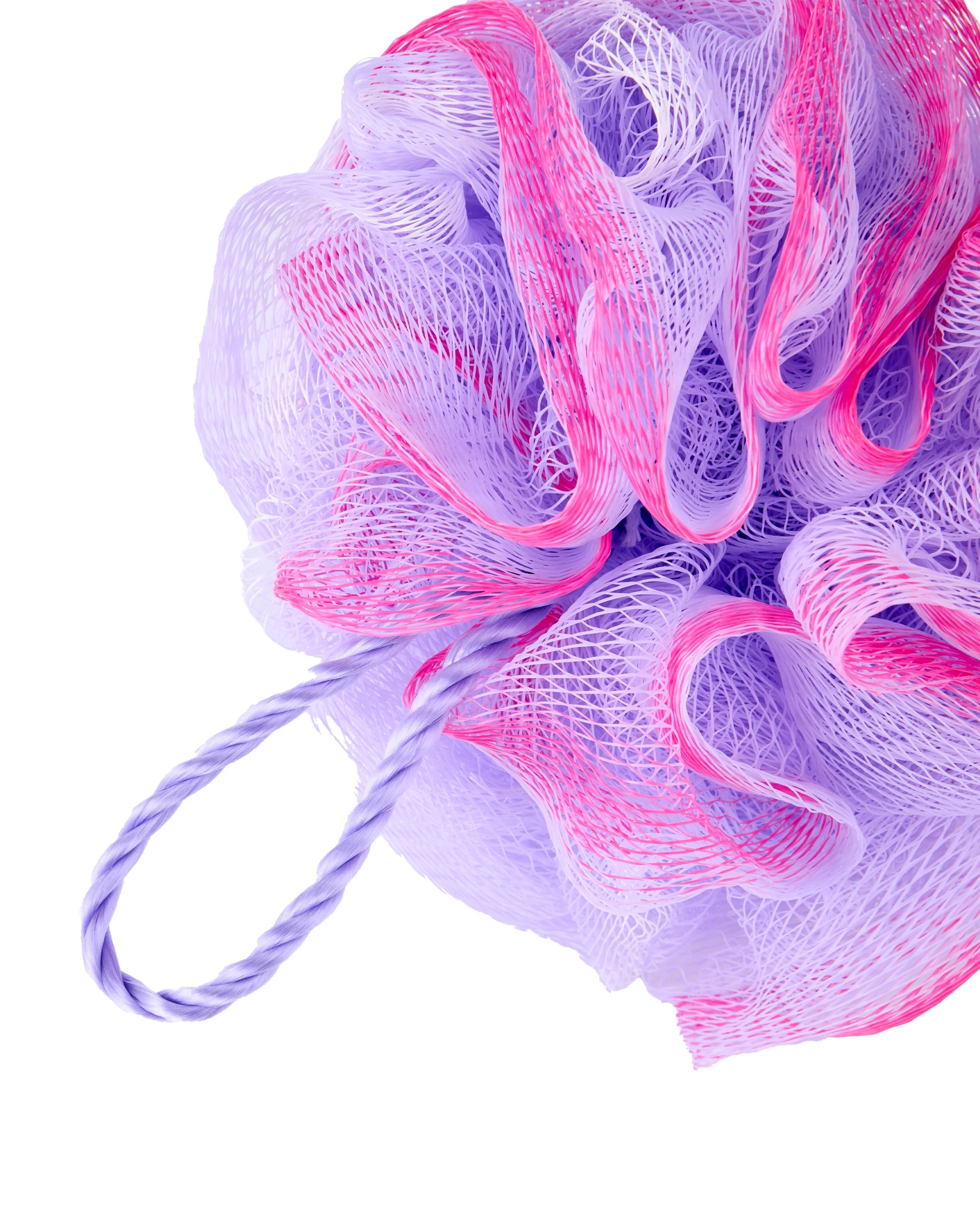 2 OXX Bodycare Bath Puff - Lilac and Pink, 2 of 3