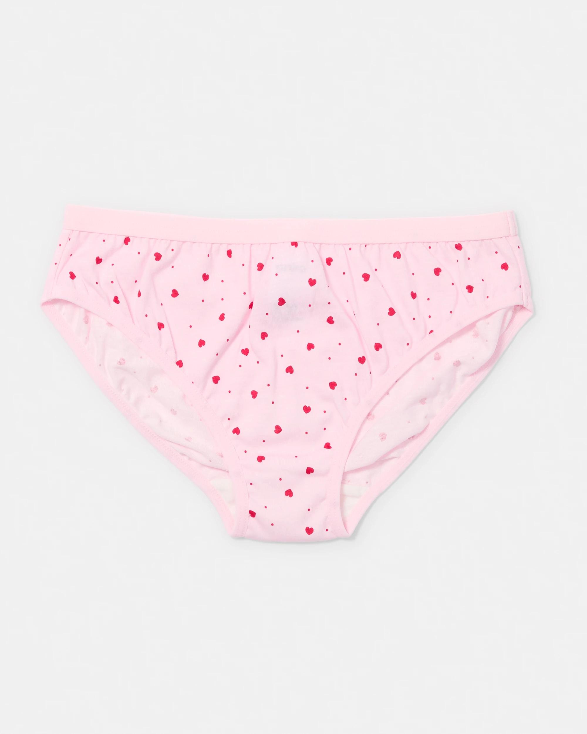 7 7 Pack Print Briefs Wht Hearts, 7 of 9