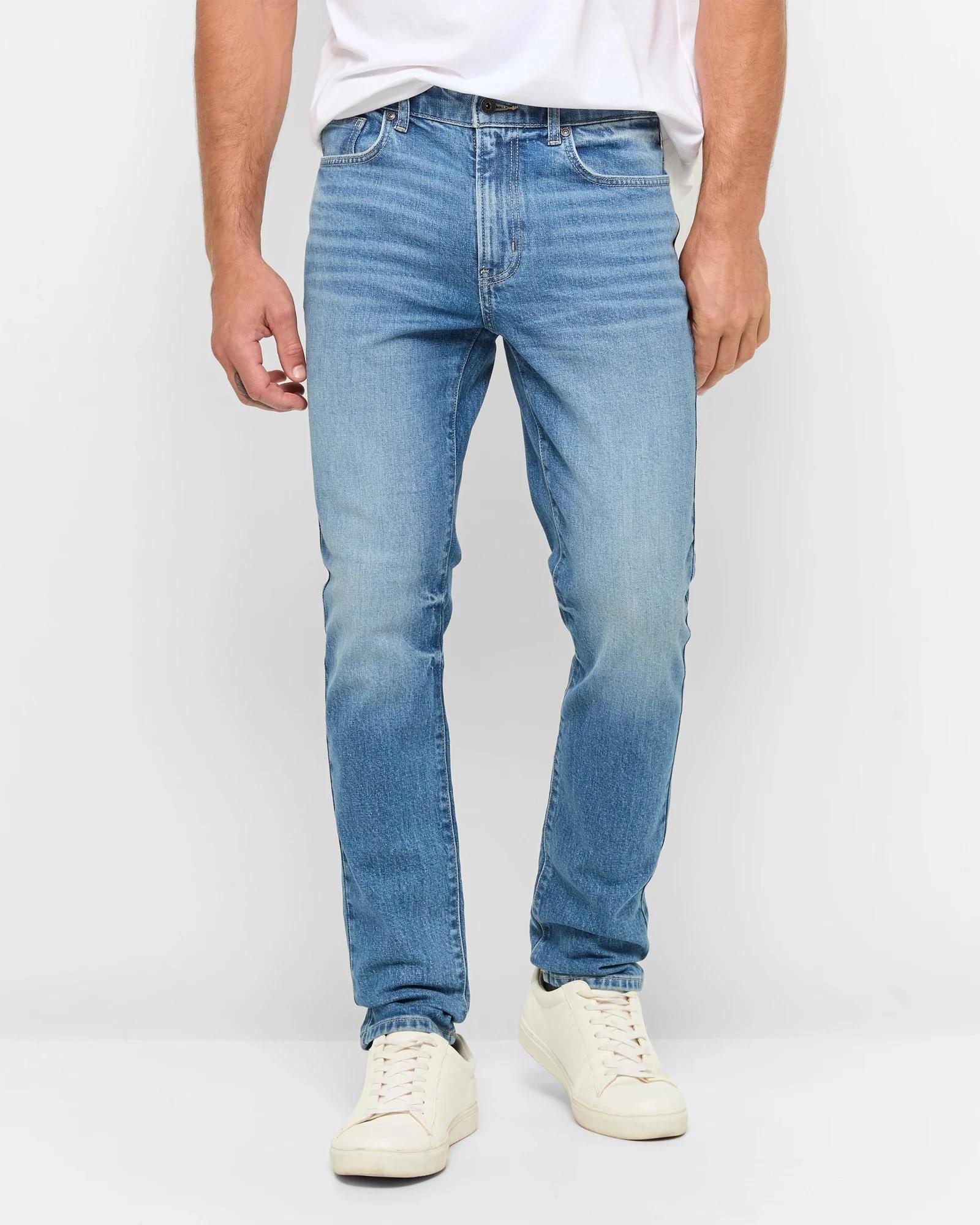 1 Target Man Slim Fit Denim Jeans WORN BLUE, 1 of 5