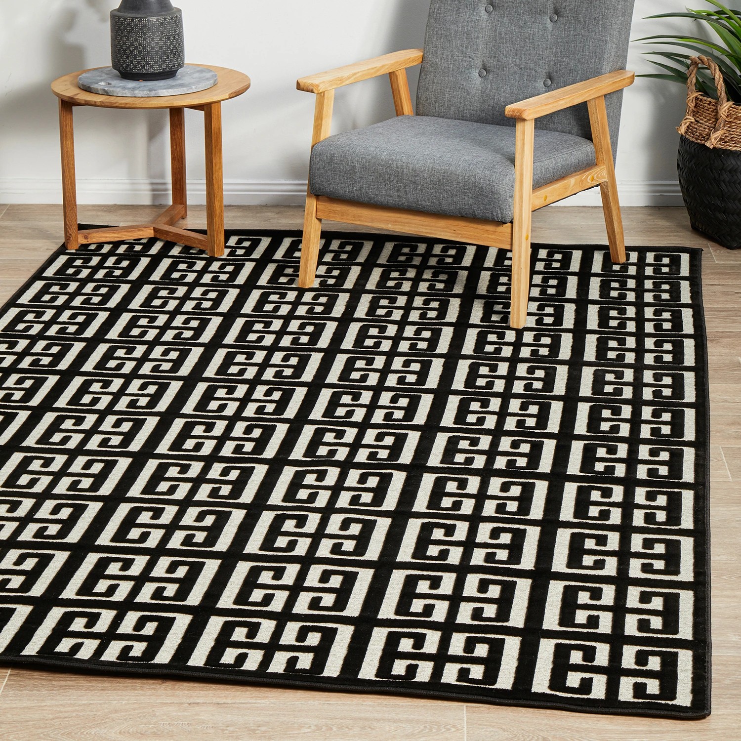 4 Common Ground Rugs Citadel Brenda 290x200cm - Large Floor Rug - Black, 4 of 7