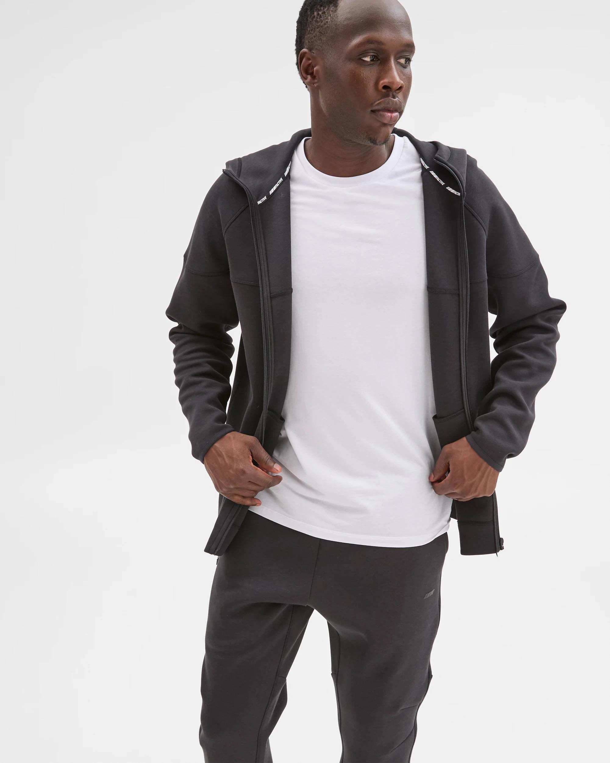 4 Target Active Active Australian Cotton Blend Tech Pullover Hoodie BLACK, 4 of 8