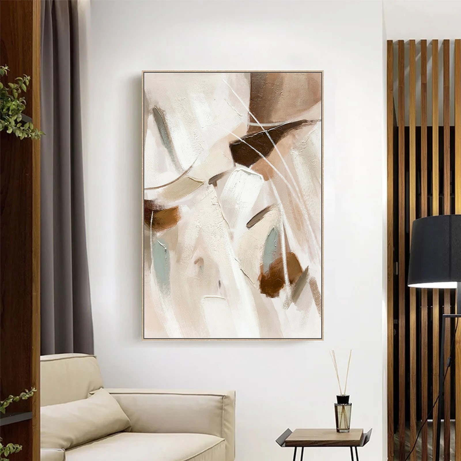 3 Moda Living Quiet Gesture II Hand-Painted Textured Canvas Wall Art - Multi, 3 of 8