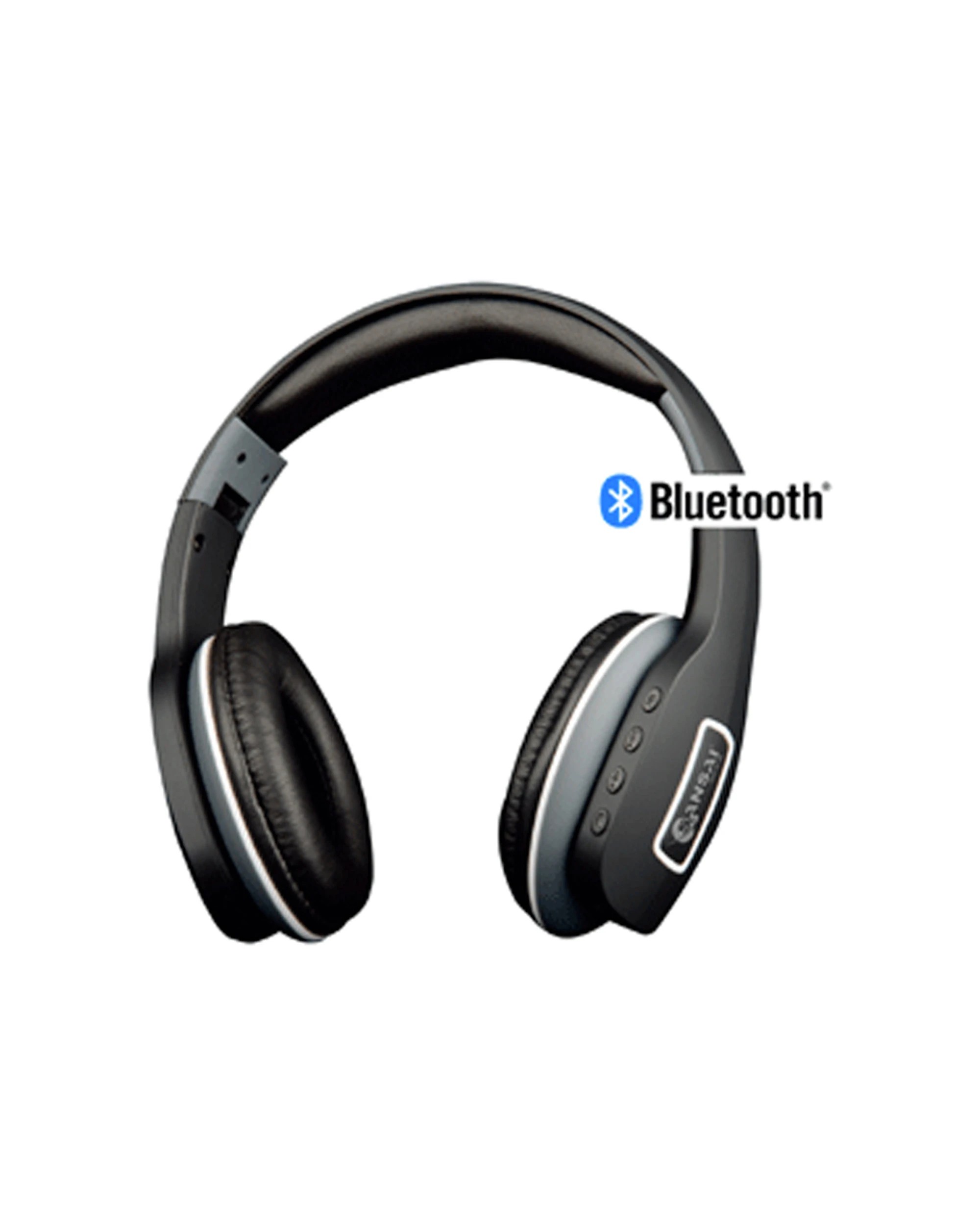 3 Sansai Bluetooth Stereo Headphones Foldable Adjustable Wireless with Controls - Black, 3 of 3