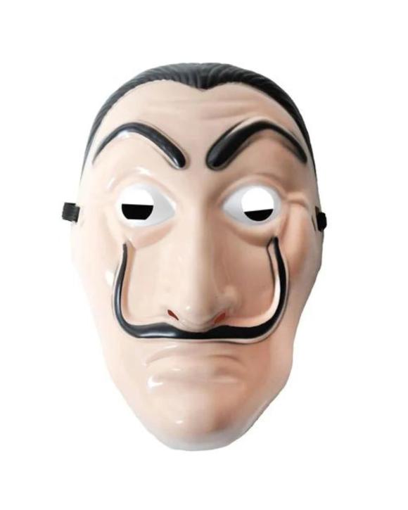 Money Heist Plastic Mask for Cosplay and Fancy Dress