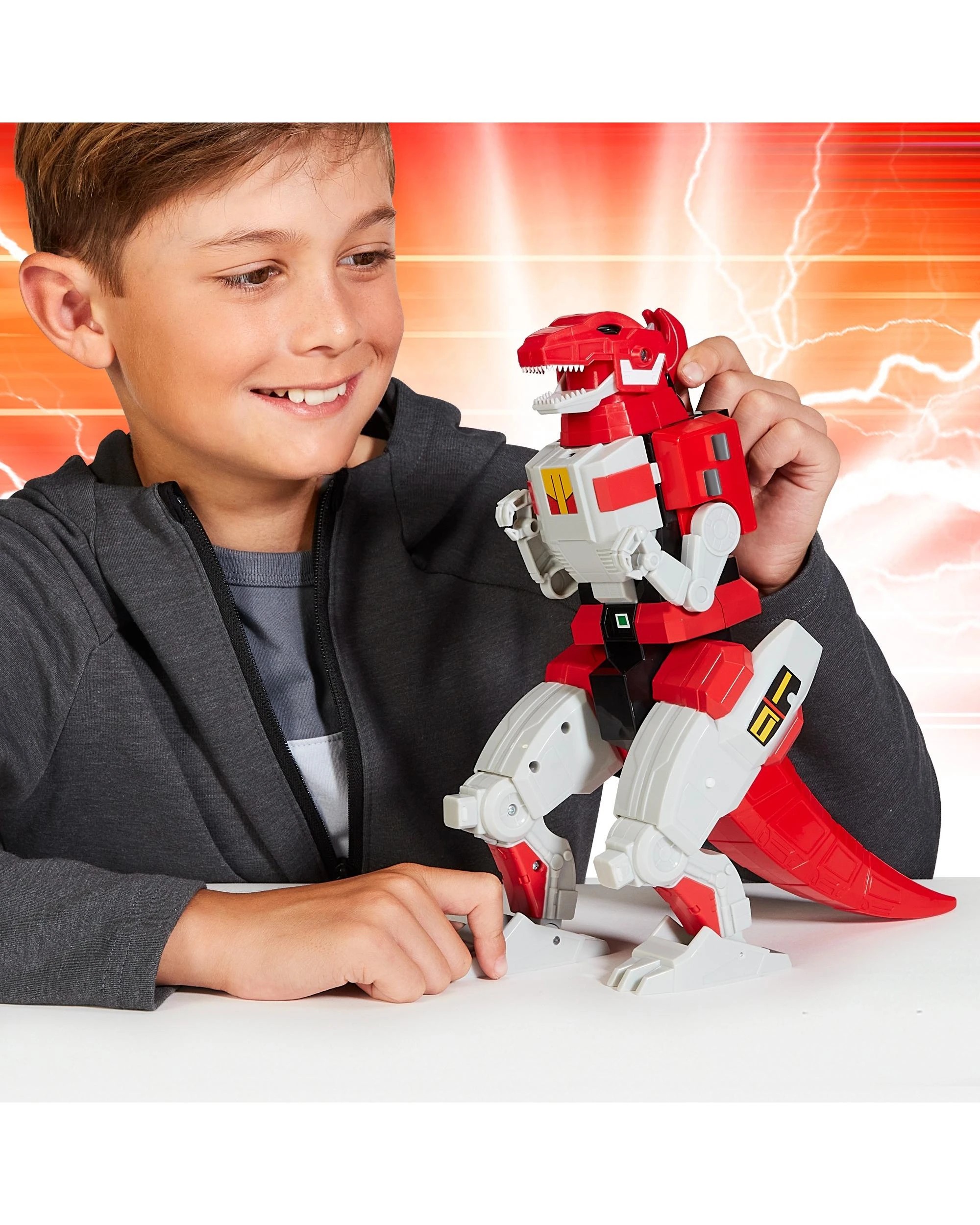 8 Mighty Morphin Power Rangers Re-Ignition Combinable Dinozord Tyrannosaurus Toy, 8 of 10