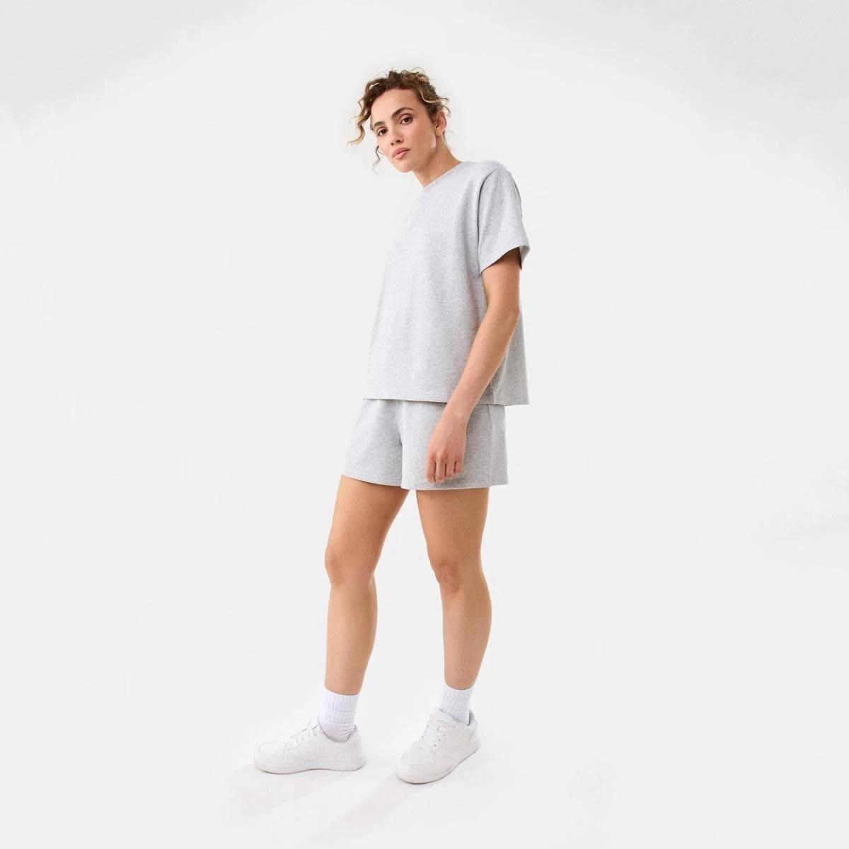 3 Active Womens Terry T-shirt SOFT GREY MARLE, 3 of 7