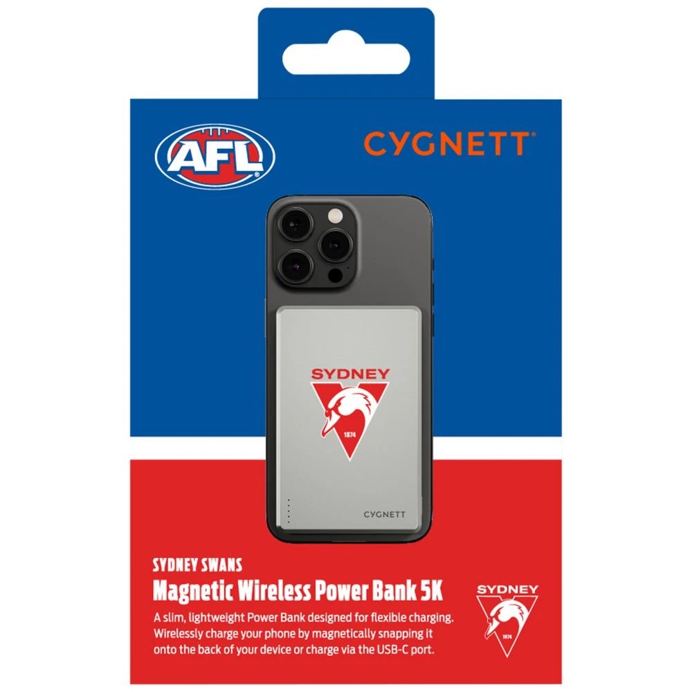 6 Cygnett 5000mAh Magslim Powerbank Sydney Swans, 6 of 6
