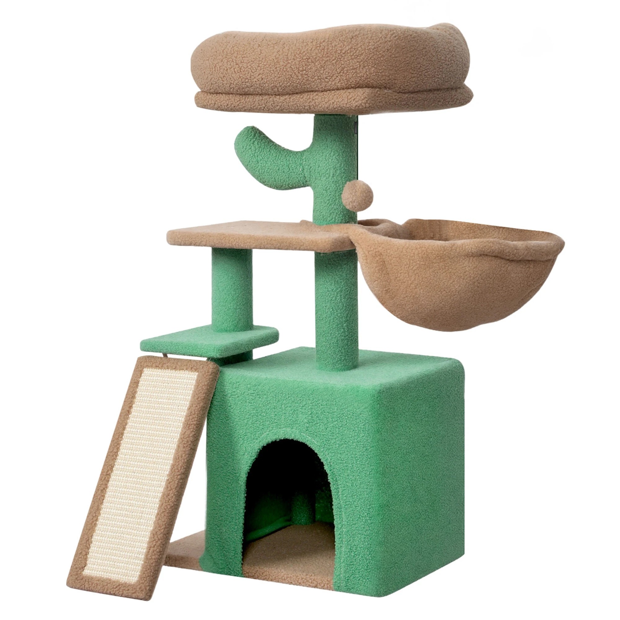1 Pawz Cat Tree 80CM - Green, 1 of 9