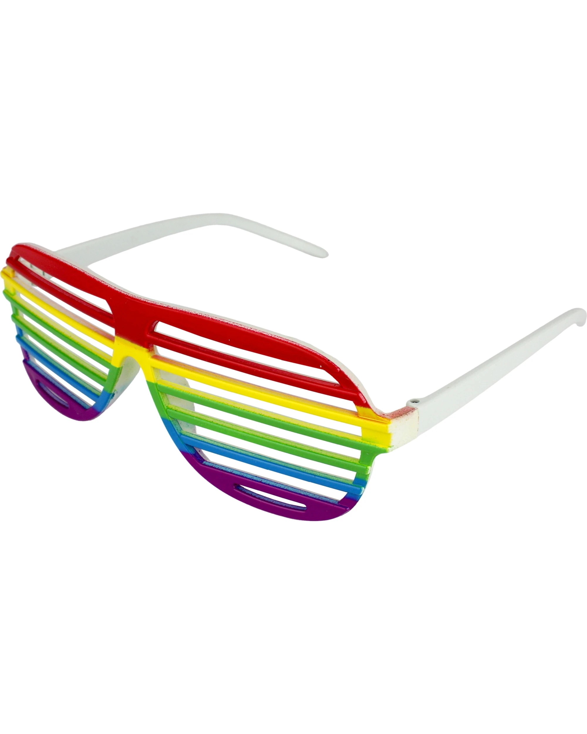2 Partyrama Rainbow Shutter Shade Aviator Glasses - One Size - Multi, 2 of 3