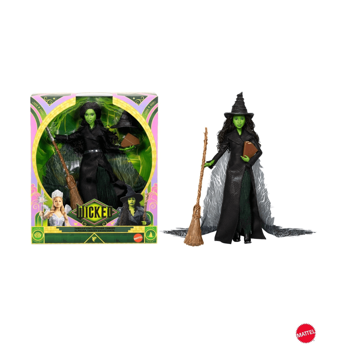 1 Universal Pictures’ Wicked: For Good Deluxe Elphaba Doll & Accessories - Green, 1 of 5