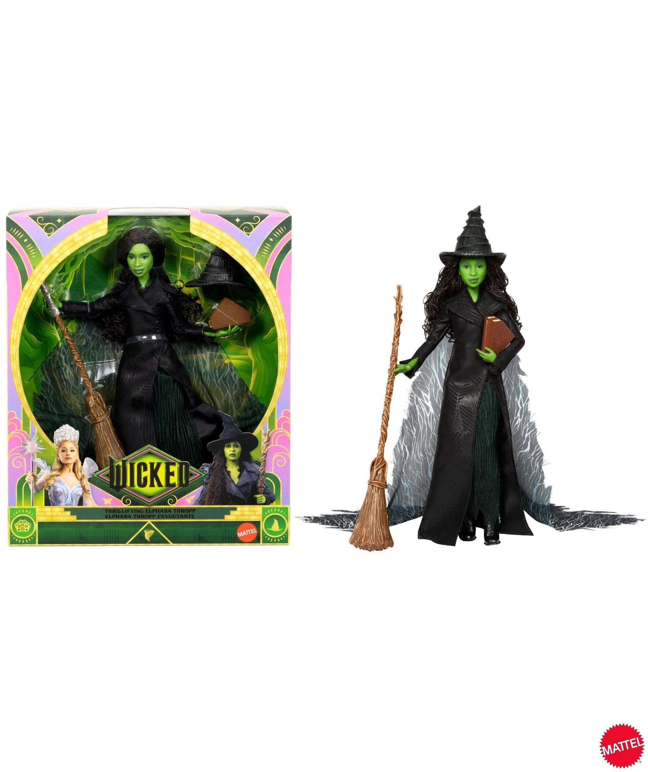 1 Universal Pictures’ Wicked: For Good Deluxe Elphaba Doll & Accessories - Green, 1 of 5