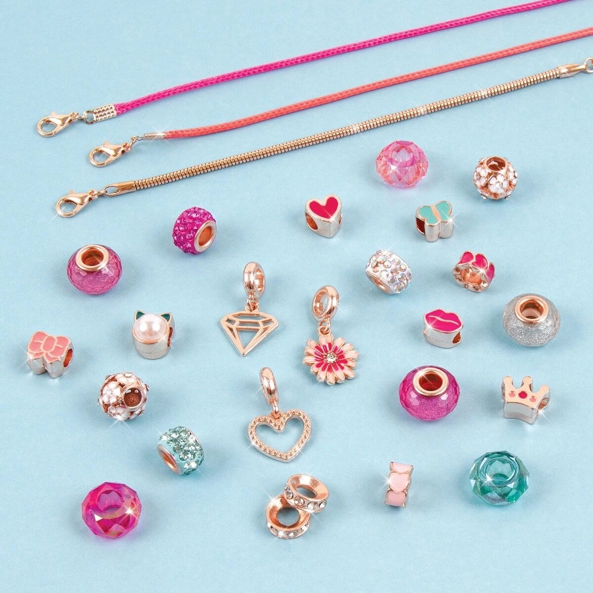4 28 Piece Make It Real Halo Charms Bracelets: Think Pink Kit, 4 of 9