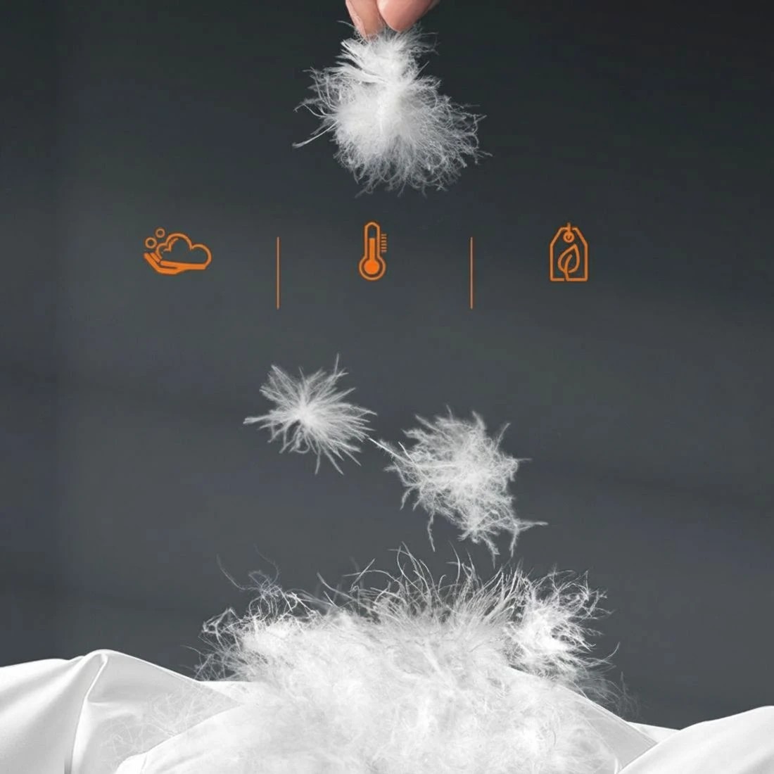 6 Giselle Bedding 800GSM Goose Down Feather Quilt King - King Bed - White, 6 of 8