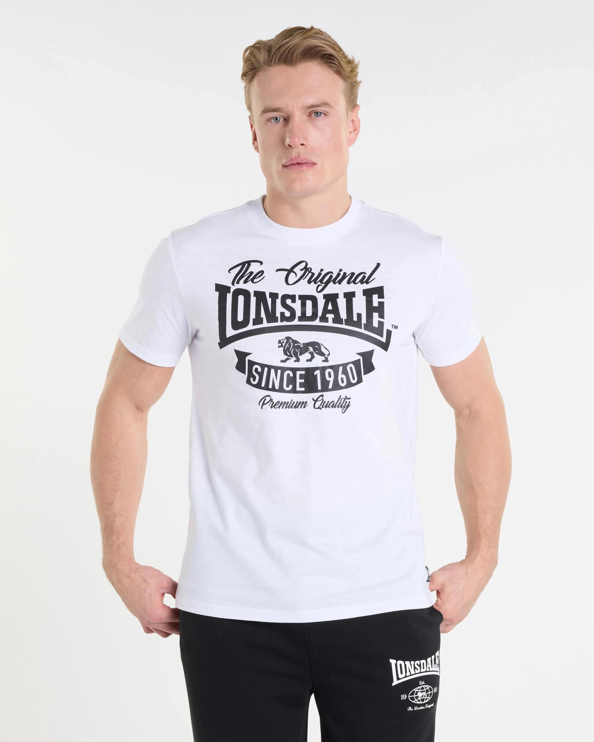 1 Active Core T-Shirt - Lonsdale London LOCKUP WHITE, 1 of 5