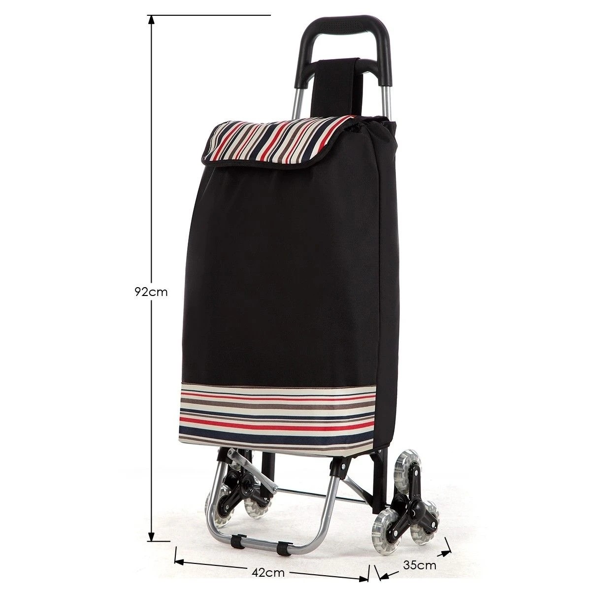 9 AUSWAY Shopping Trolley Foldable Cart Multi Terrain Aluminium Dolly Grocery Waterproof, 9 of 10