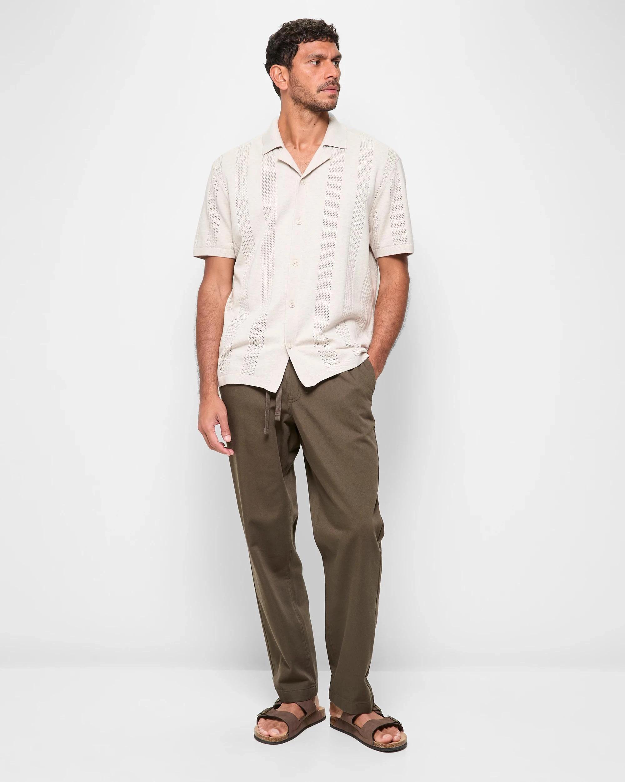 2 Target Australian Cotton Relaxed Twill Pants DARK OLIVE, 2 of 5