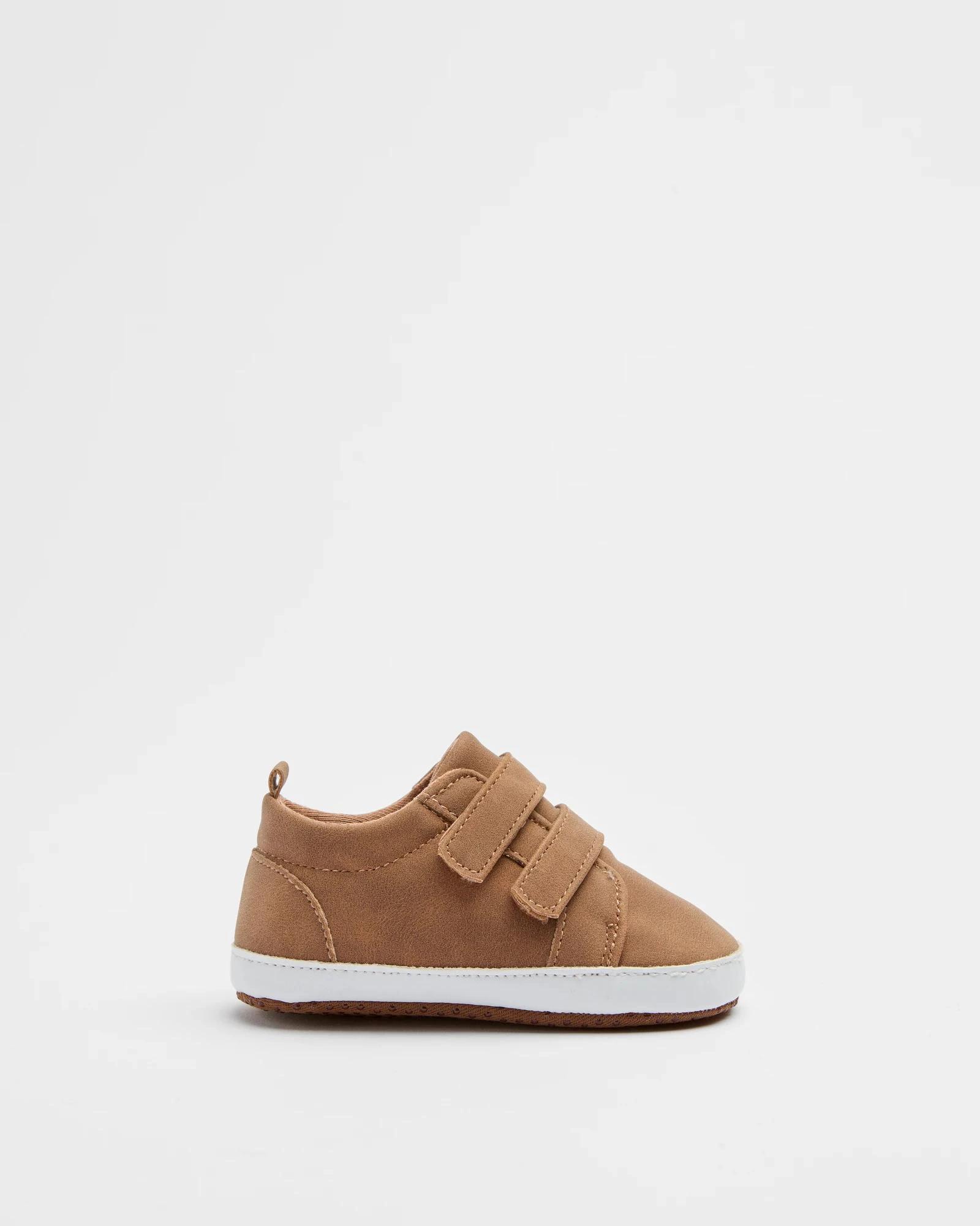 1 Target Baby Baby Boys First Walker Tab Sneaker - Jonah TAN, 1 of 2
