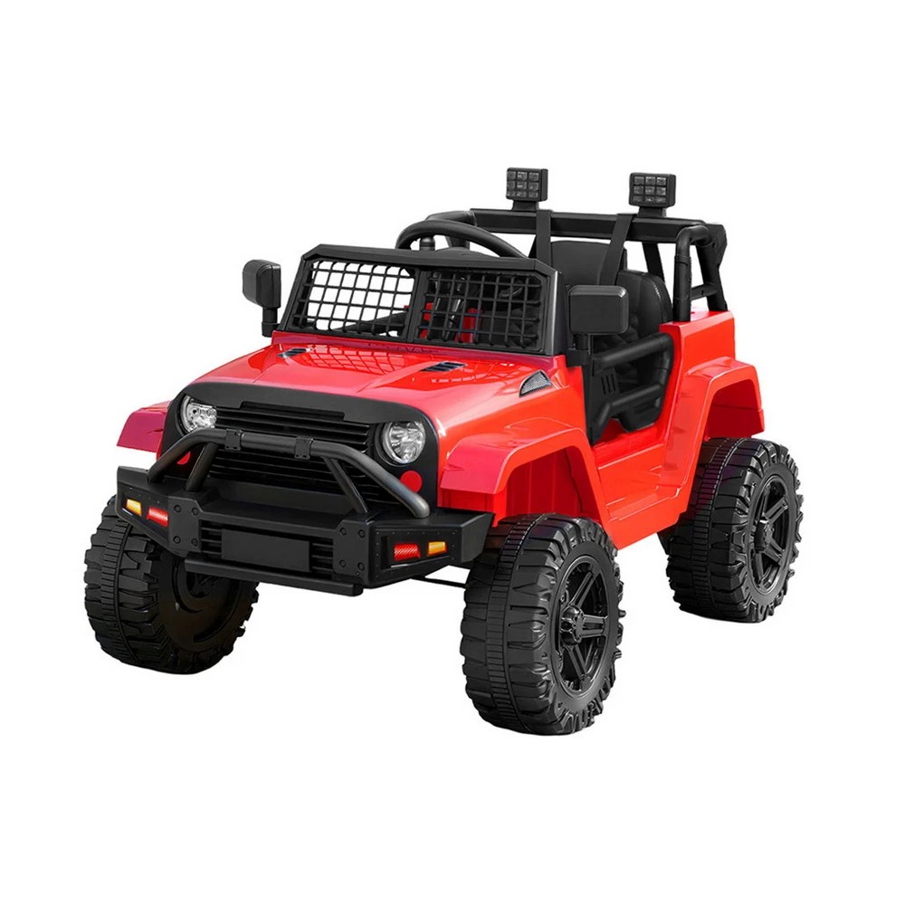 1 Rigo Kids Electric Ride On Car Jeep Toy Cars Remote 12V Red - Red, 1 of 5