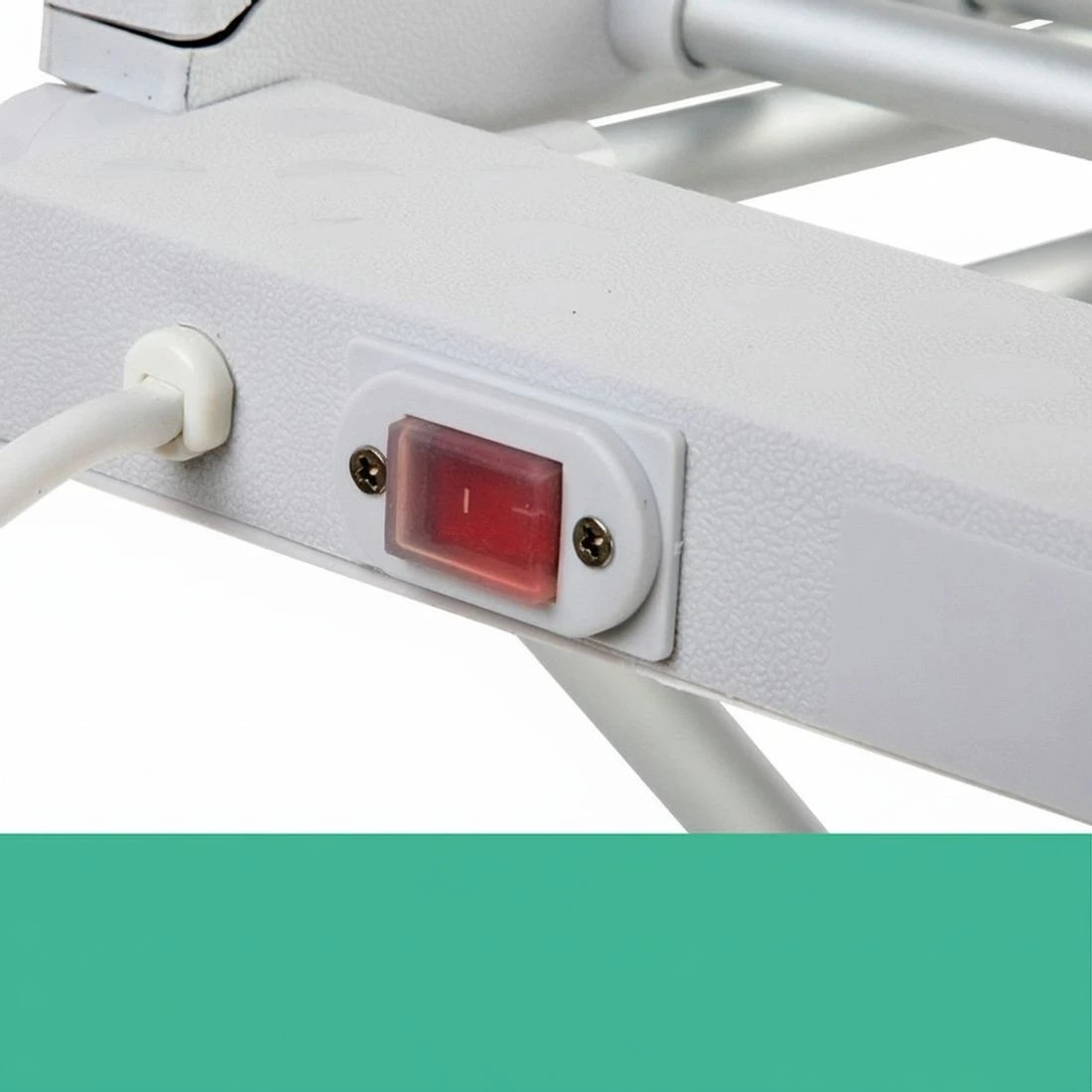 6 Devanti Electric Heated Towel Rail Rack 18 Bars Freestanding Clothes Dry Warmer - Silver, 6 of 7