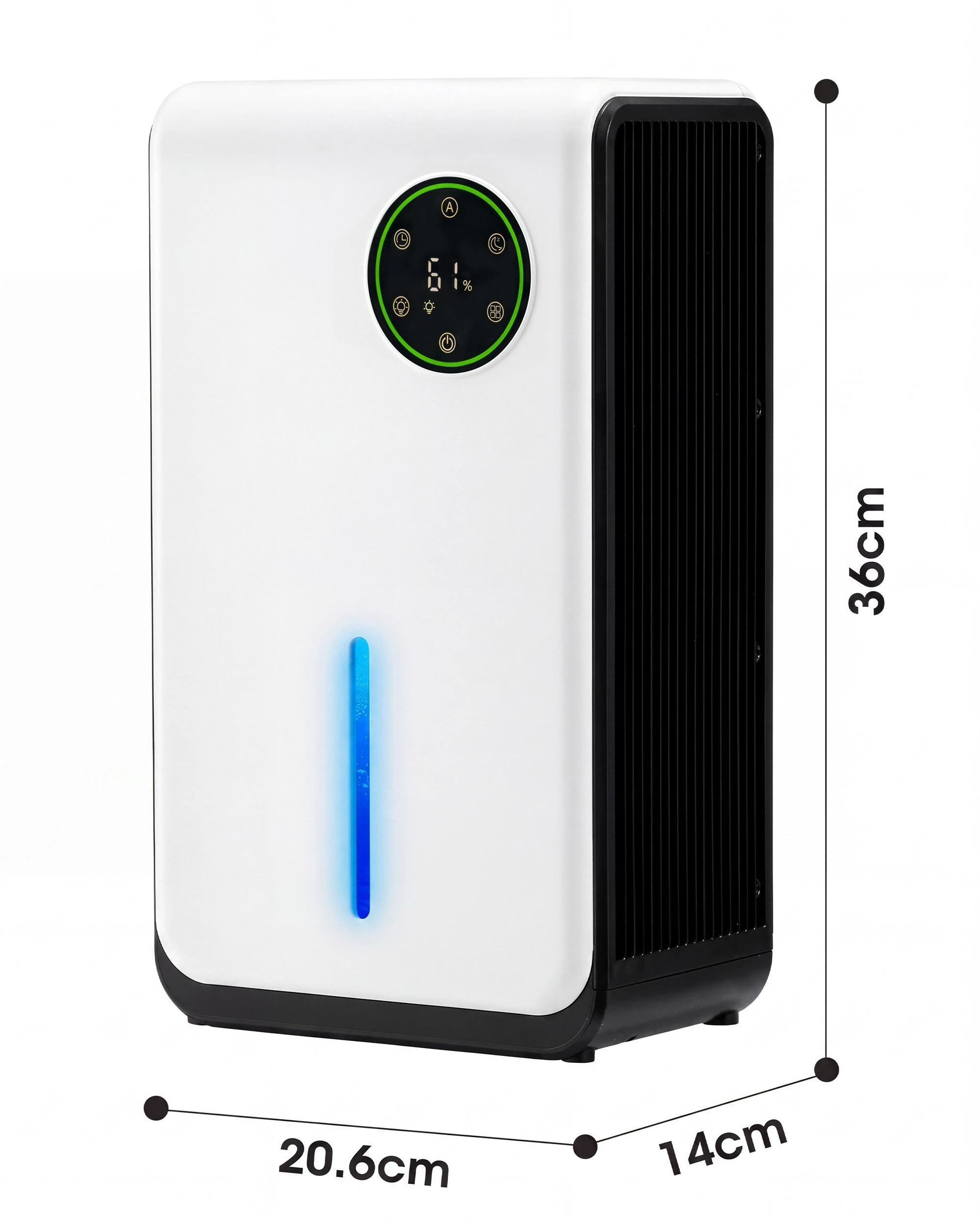 8 ZUNI 2L Air Dehumidifier, Auto Shut Off, 50㎡ Coverage 1L/Day Portable Quiet Dehumidifiers for Living Room, 8 of 8