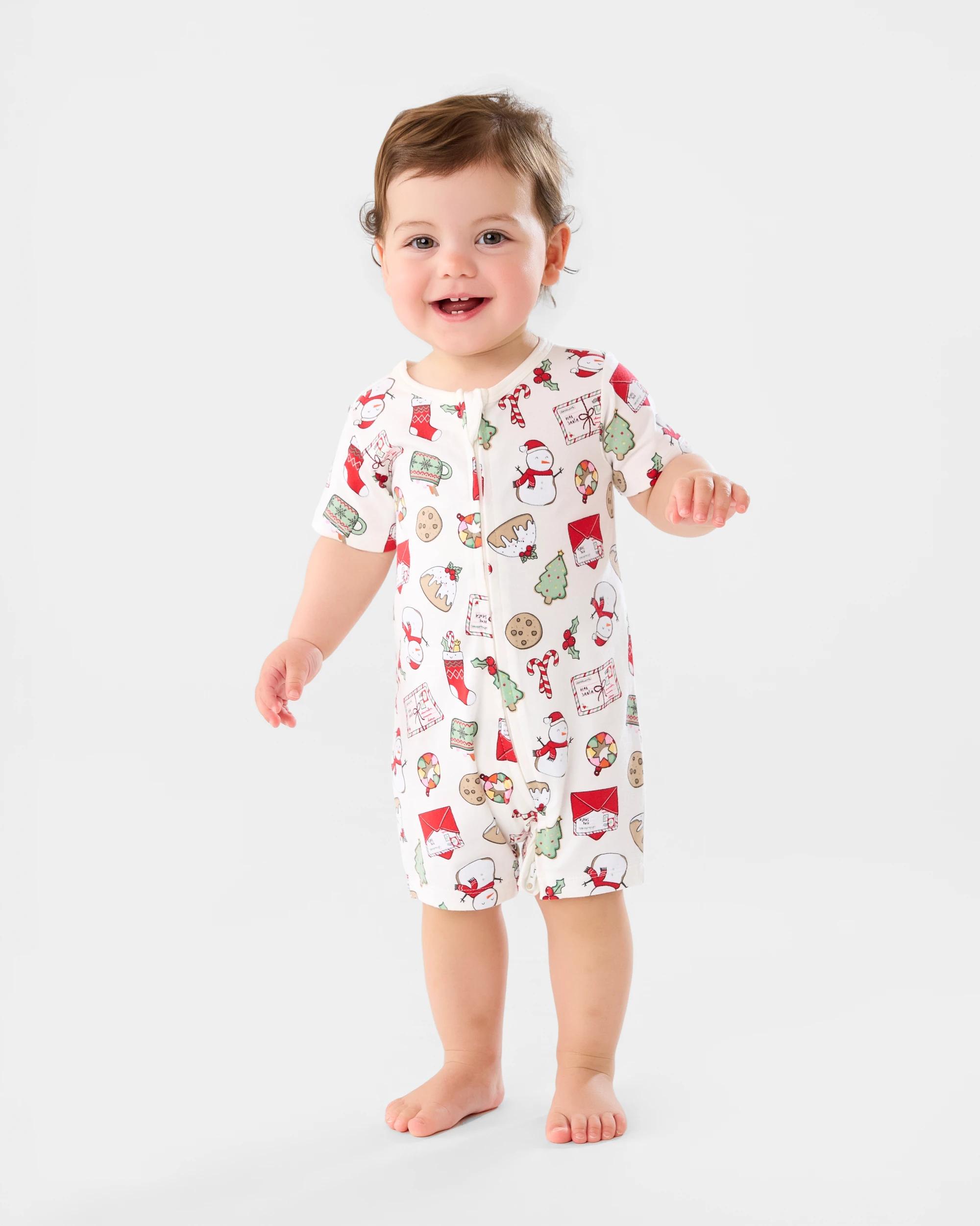 1 Family Matching Christmas Icons Wishing Tree Baby Romper Xmas Icons, 1 of 7
