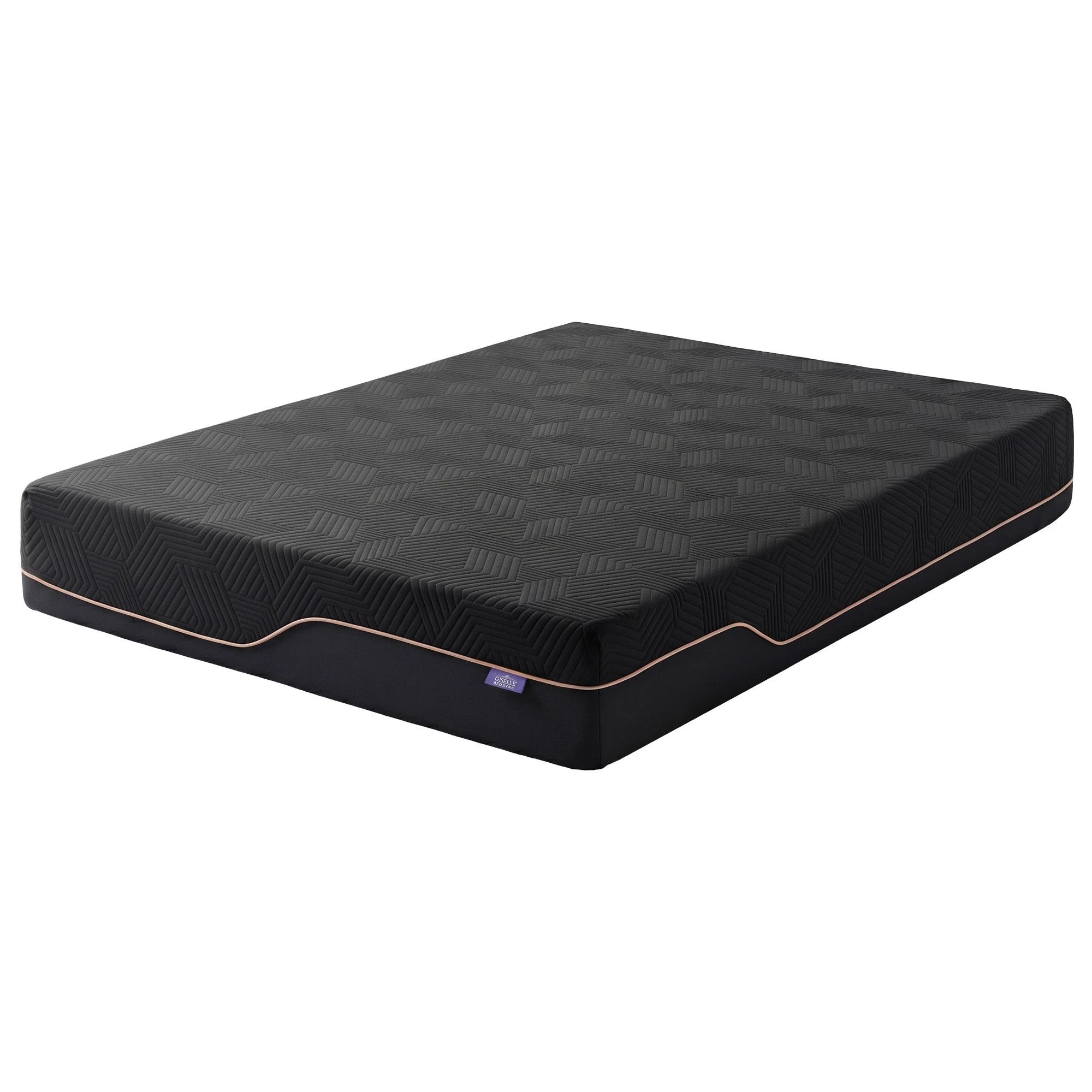1 Giselle Bedding 30cm Cooling Memory Foam Mattress Medium Firm Pressure Relief - Double Bed - Black, 1 of 9