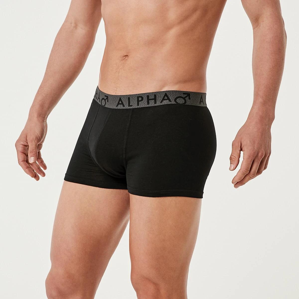 3 5 Pack Plain Trunks BLACK, 3 of 6