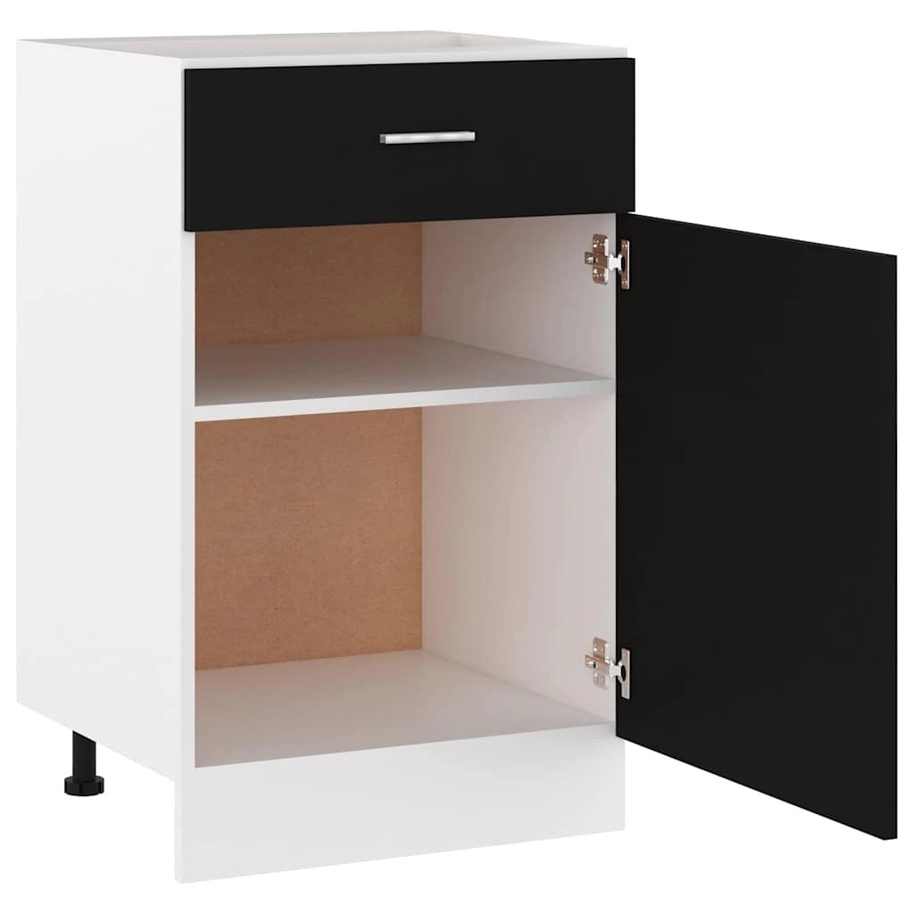 5 vidaXL Kitchen cabinet Ample Storage - Black, 5 of 9
