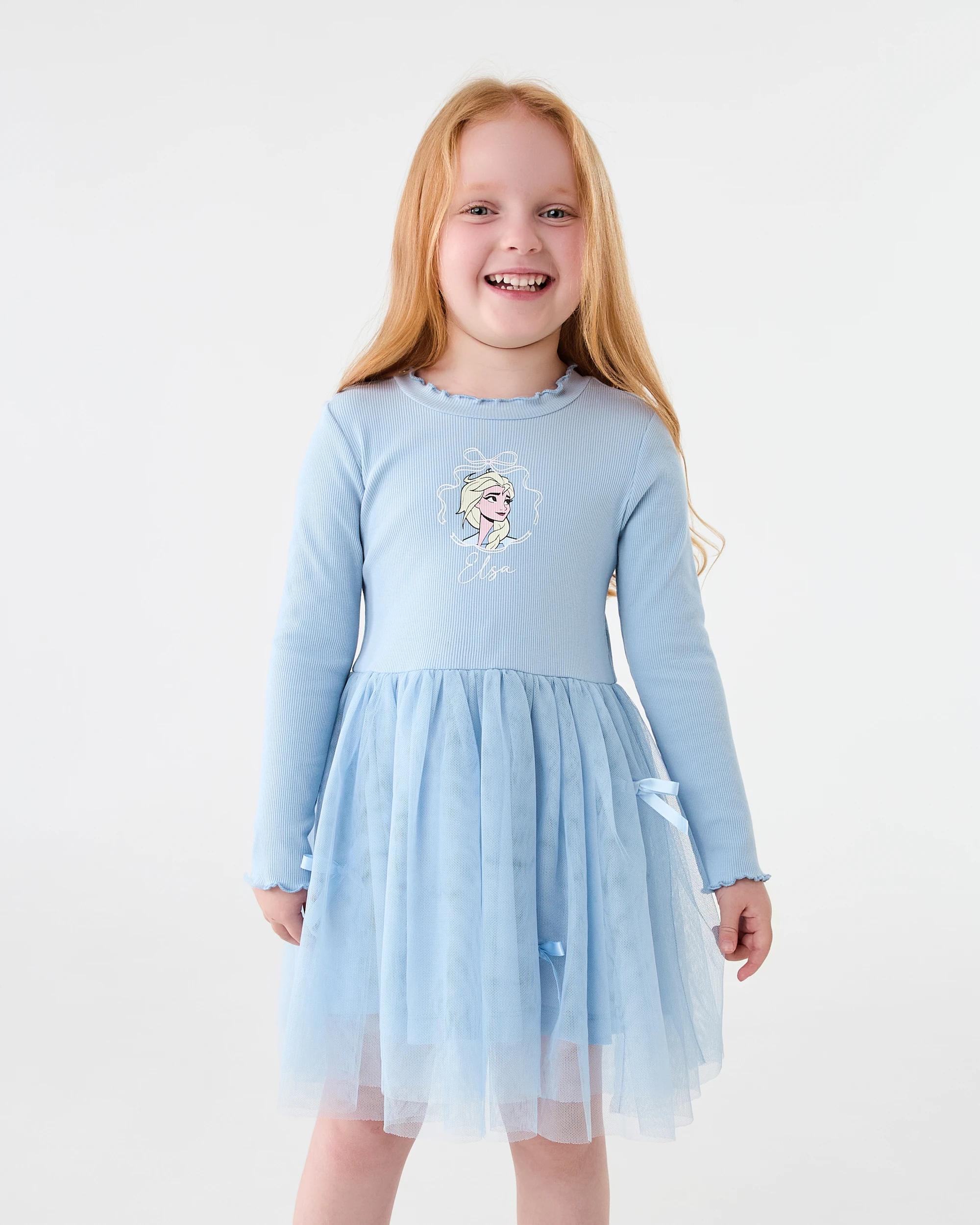 1 Elsa License Long Sleeve Tutu Dress Frozen, 1 of 10