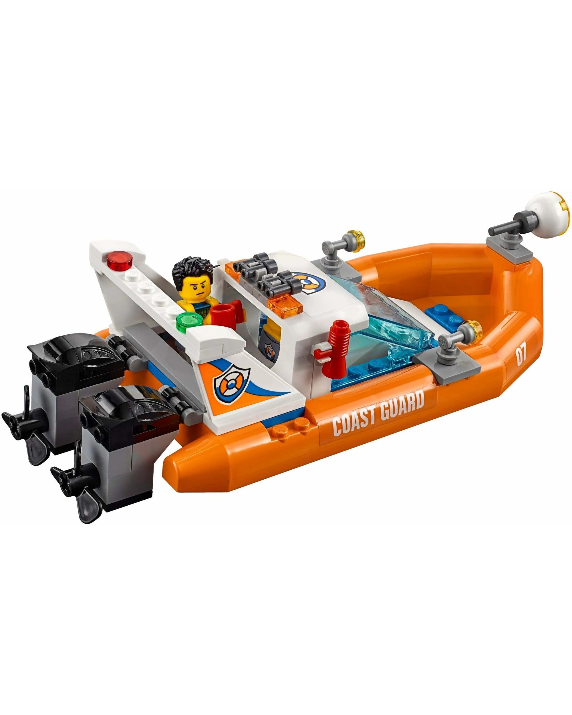5 LEGO 60168 Sailboat Rescue Mission Coast Guard Boat Set, 5 of 5