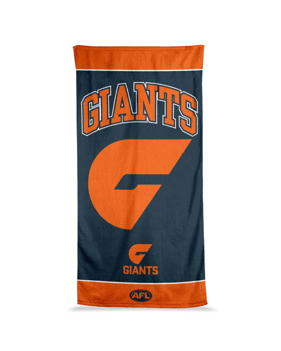 AFL Greater Western Sydney Giants Cotton Beach Towel